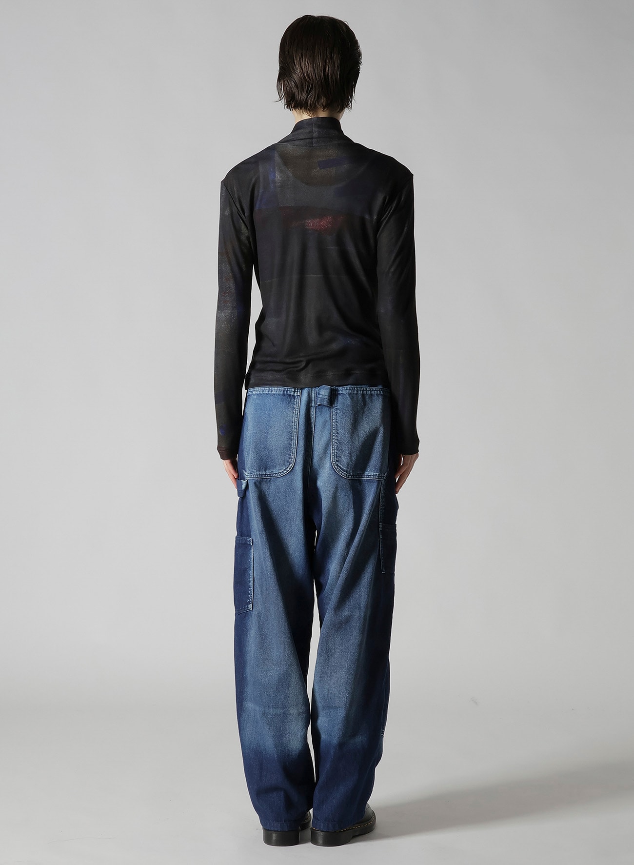 LYOCELL SMOOTH HIGH NECK SLEEVE T