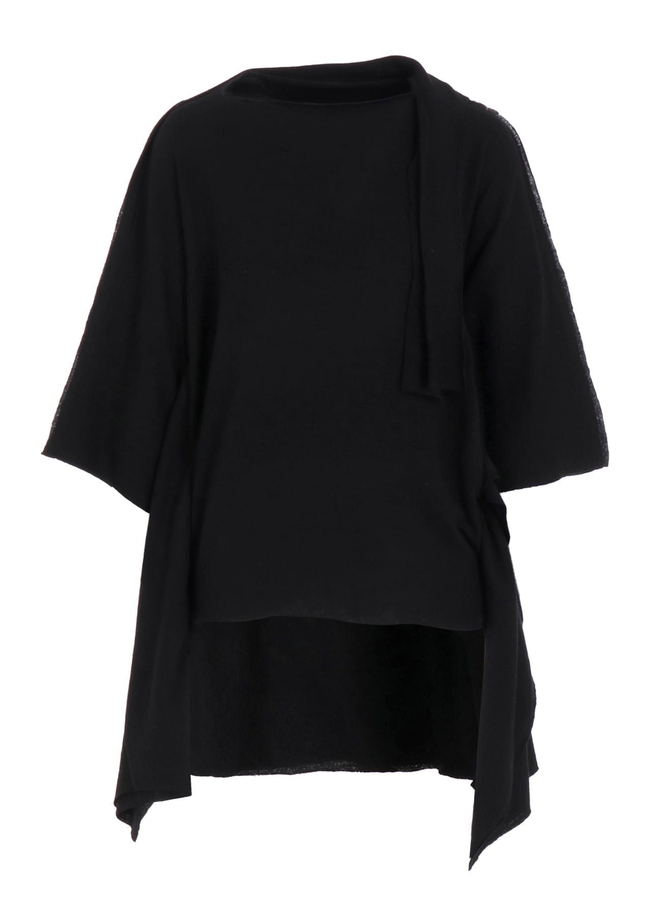 W/NY JERSEY DOLMAN SLEEVE RIBBON PULLOVER