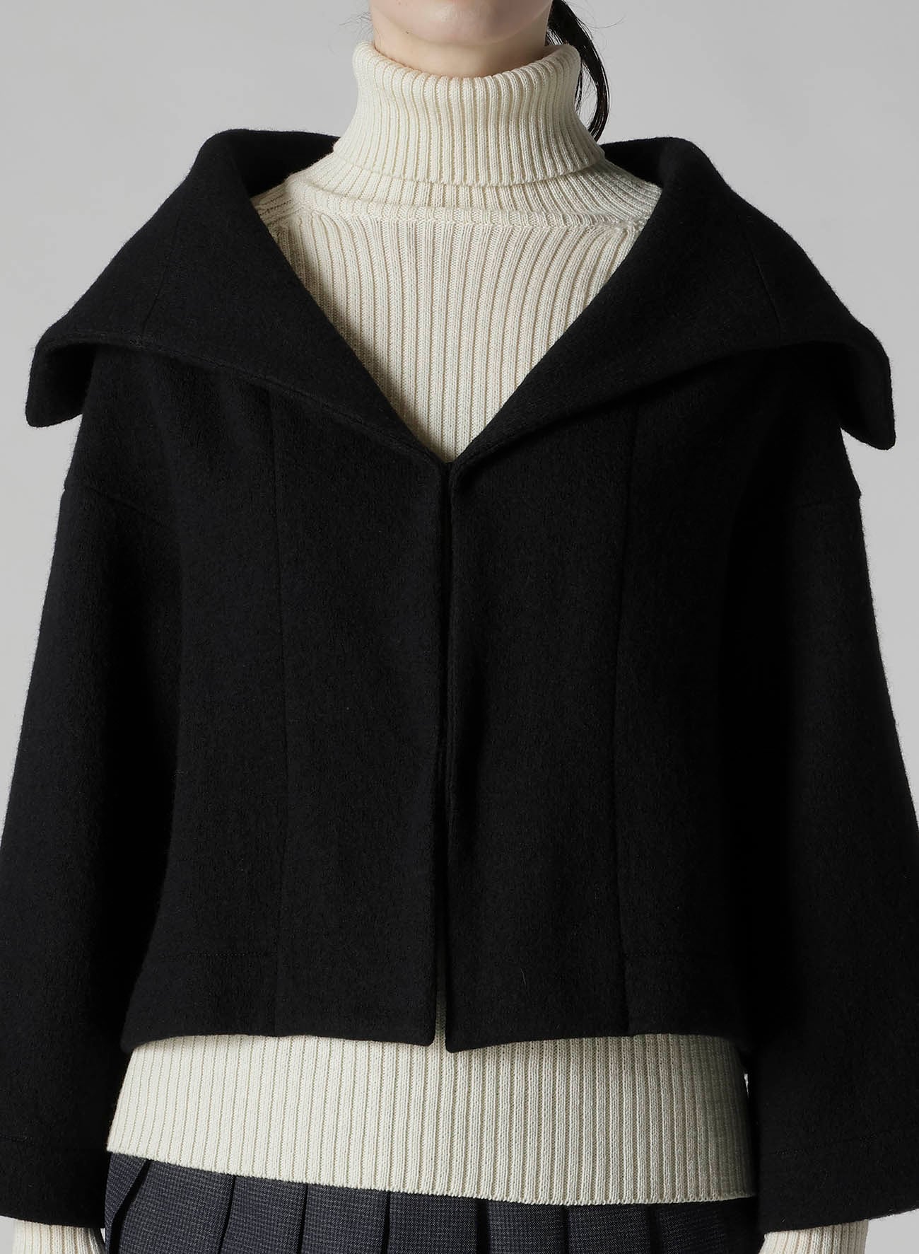 MILD JERSERY COMBINATION JACKET WITH HOOD
