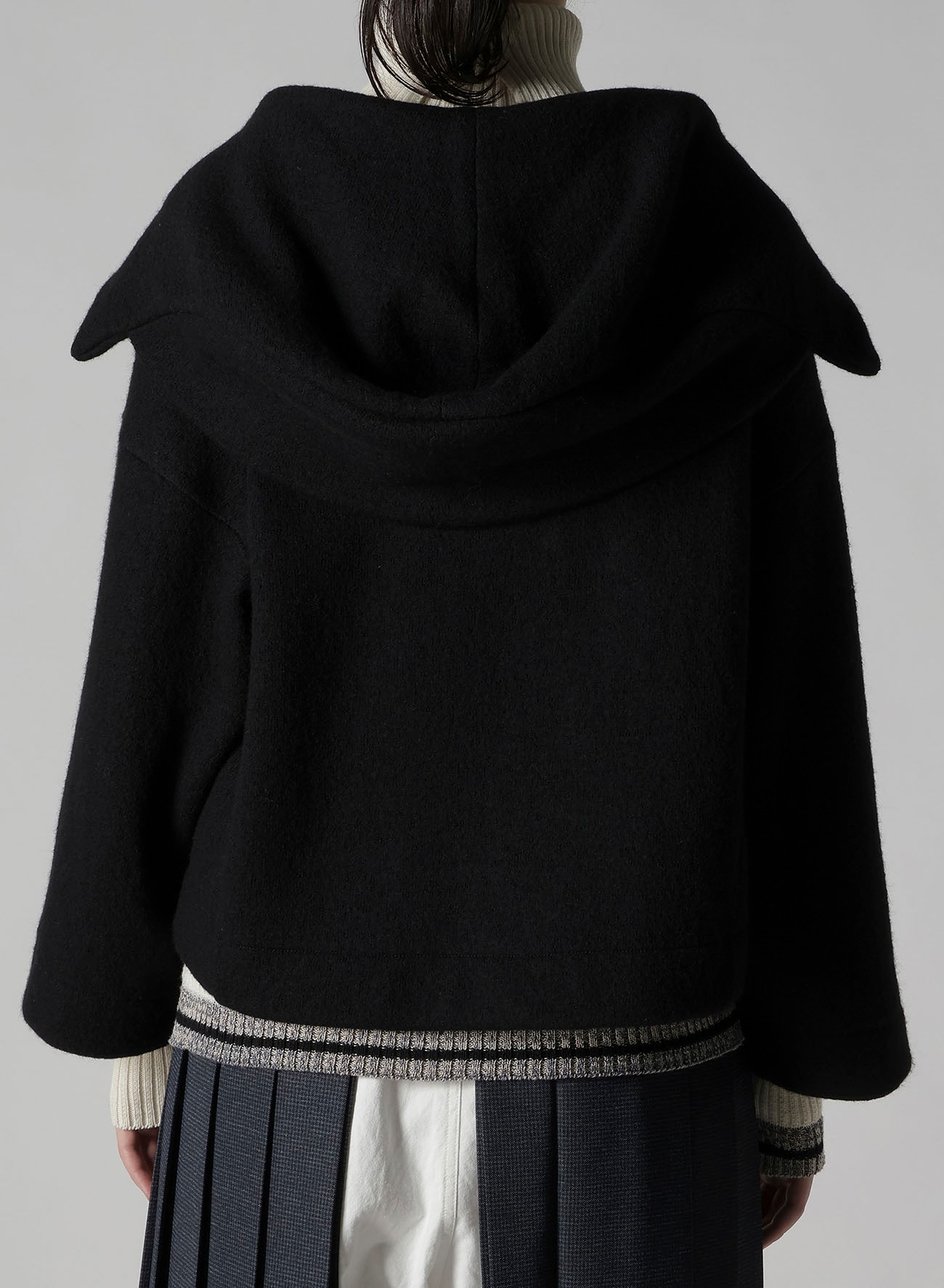 MILD JERSERY COMBINATION JACKET WITH HOOD