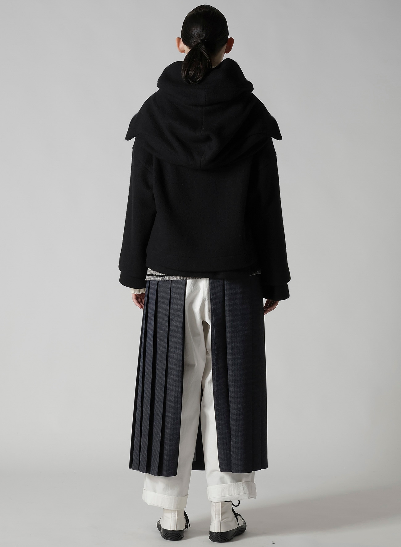 MILD JERSERY COMBINATION JACKET WITH HOOD