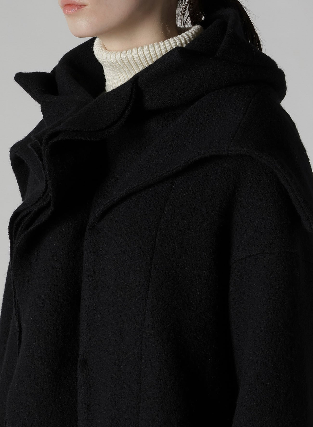 MILD JERSERY COMBINATION JACKET WITH HOOD