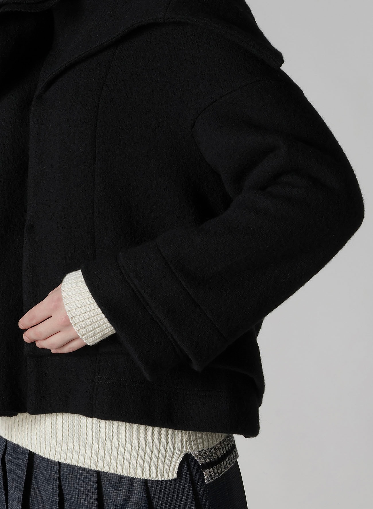 MILD JERSERY COMBINATION JACKET WITH HOOD