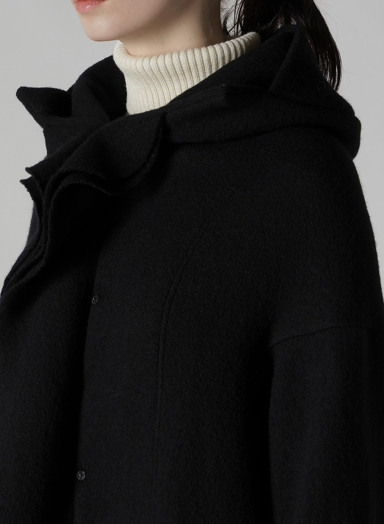 MILD JERSERY COMBINATION JACKET WITH HOOD