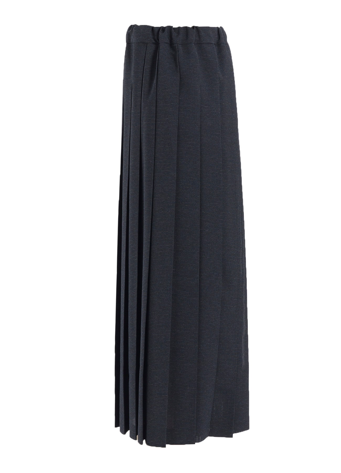 LENO CLOTH HOUNDSTOOTH PLETED SKIRT
