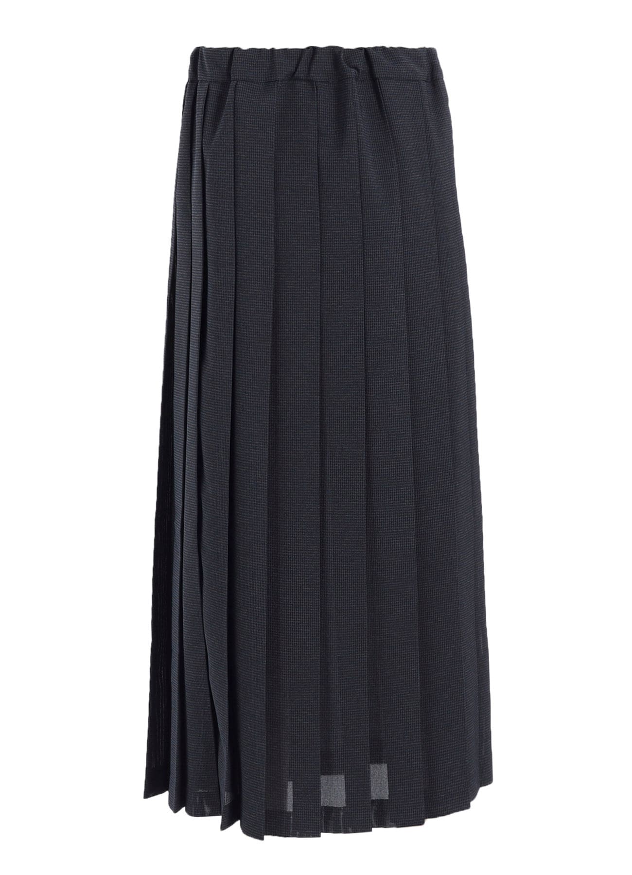 LENO CLOTH HOUNDSTOOTH PLETED SKIRT