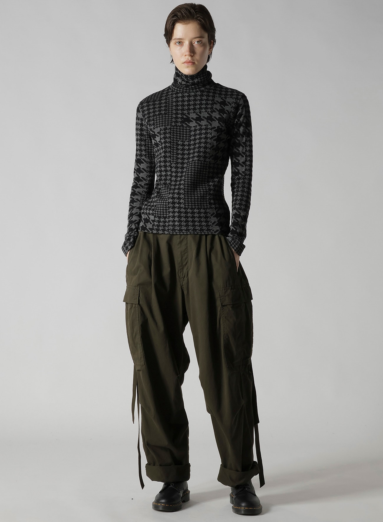 yohji yamamoto ネックウォーマー GABARDINE N-TIED SLEEVE CUFF LJ(S Black): Vintage 1.1｜THE