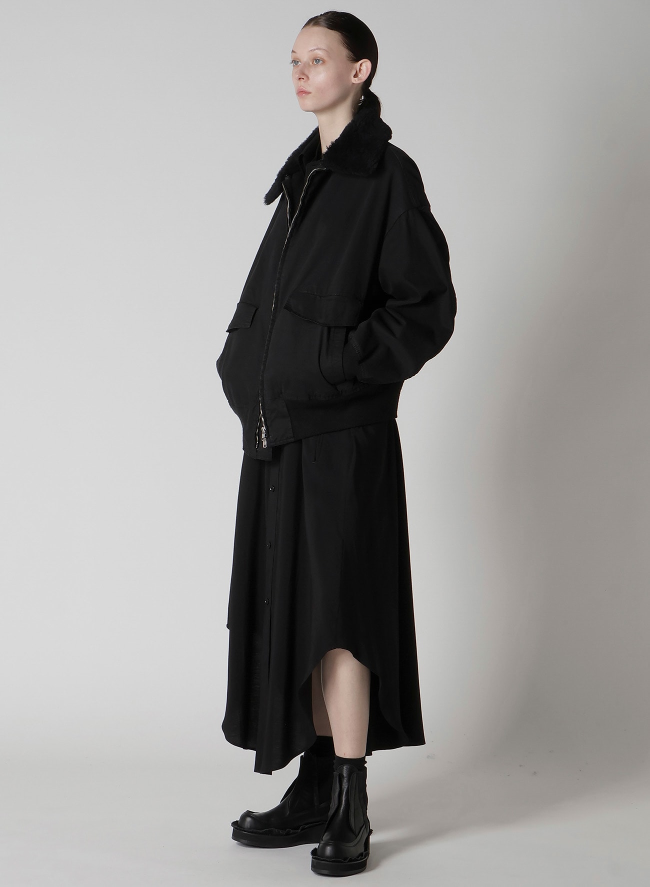 PIGMENT-DYED TWILL BLOUSON