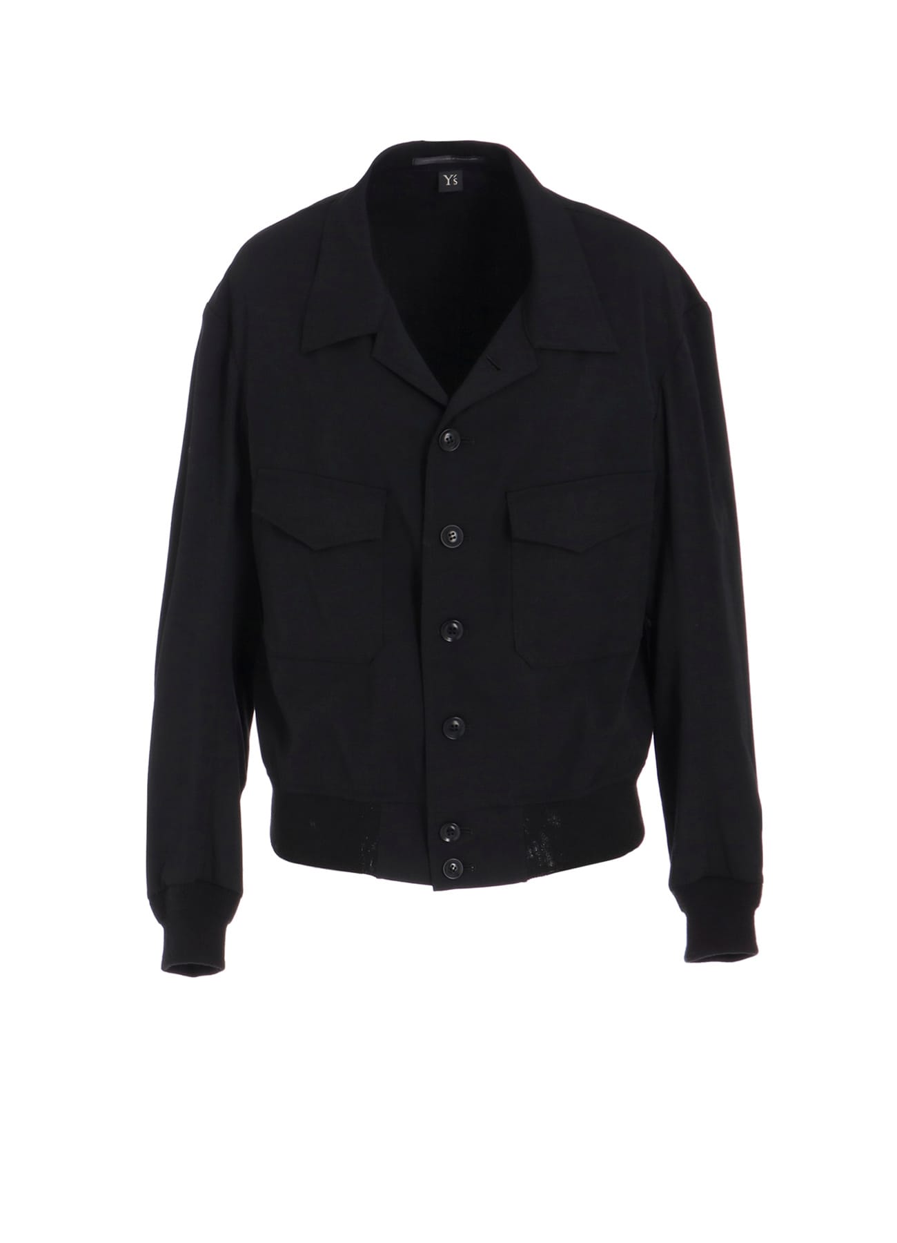 WOOL BREND TWILL SHIRT COLLAR BLOUSON