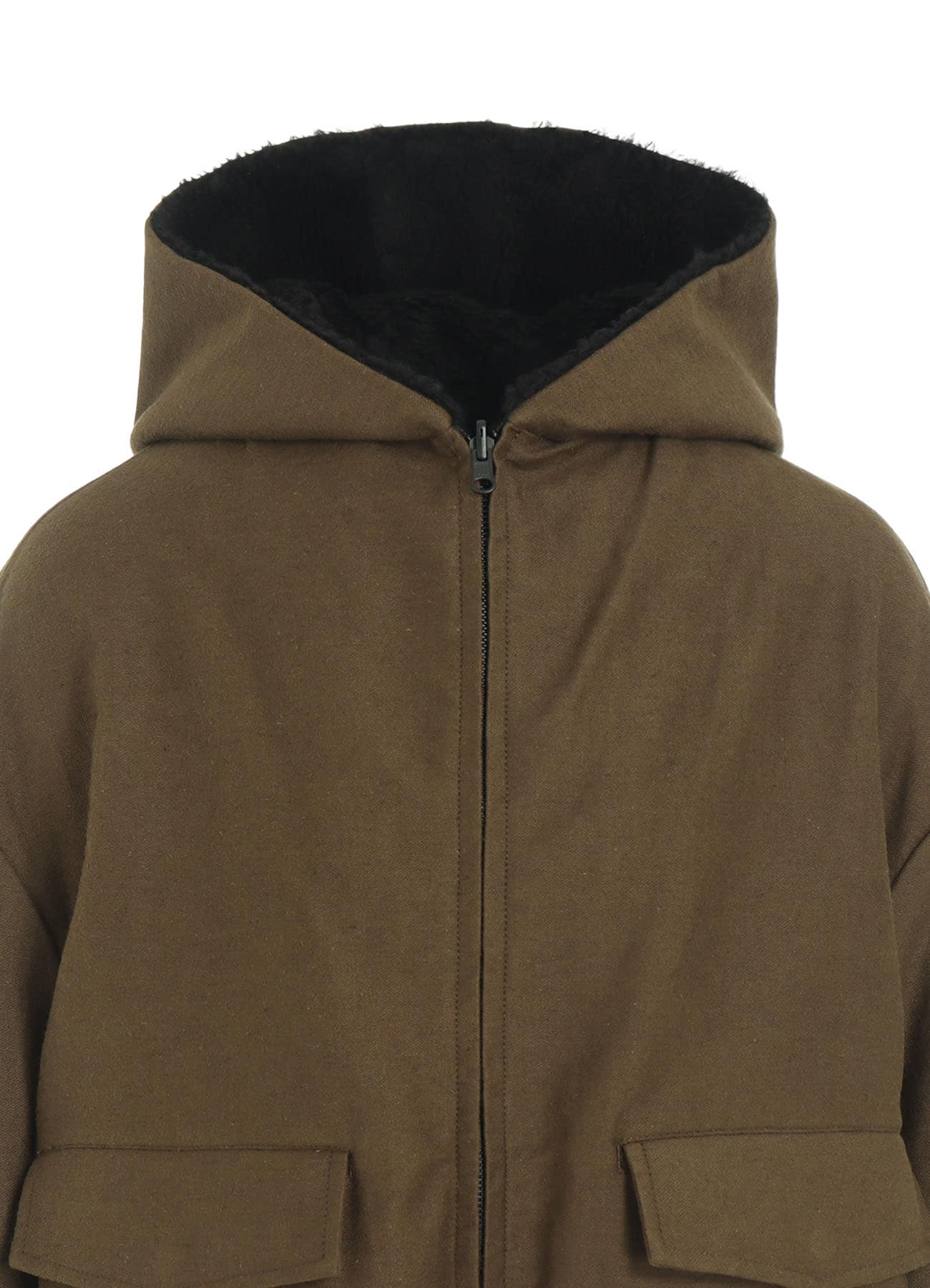 COTTON/FLAX MOLESKIN REVERSIBLE BLOUSON