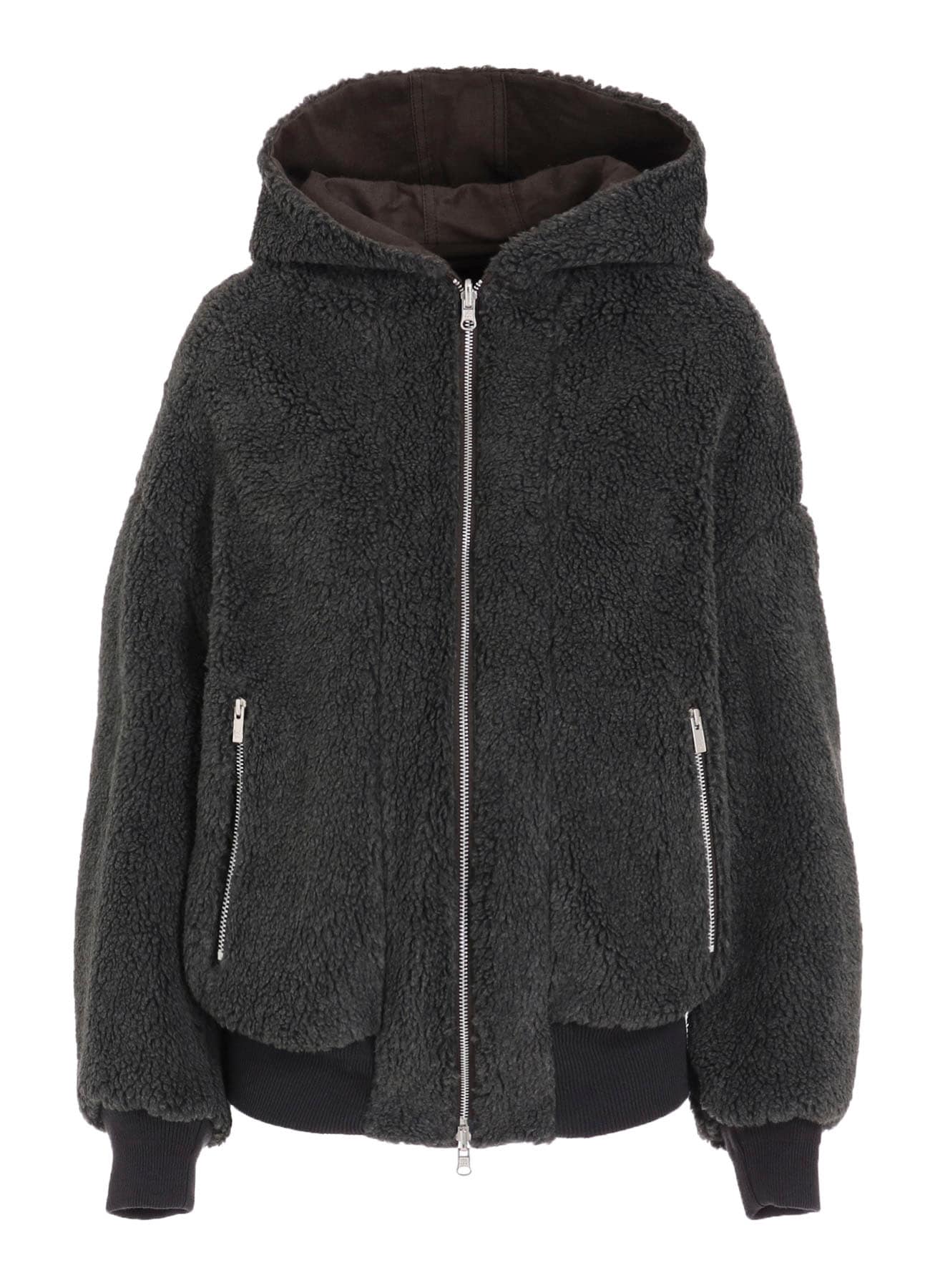COTTON/FLAX MOLESKIN REVERSIBLE BLOUSON