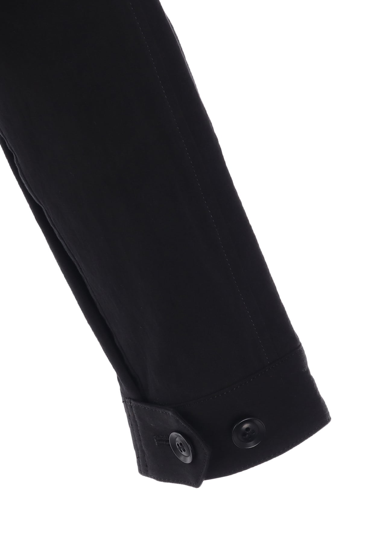 COTTON NYLON GABARDINE SLIT COLLART SHORT JACKET