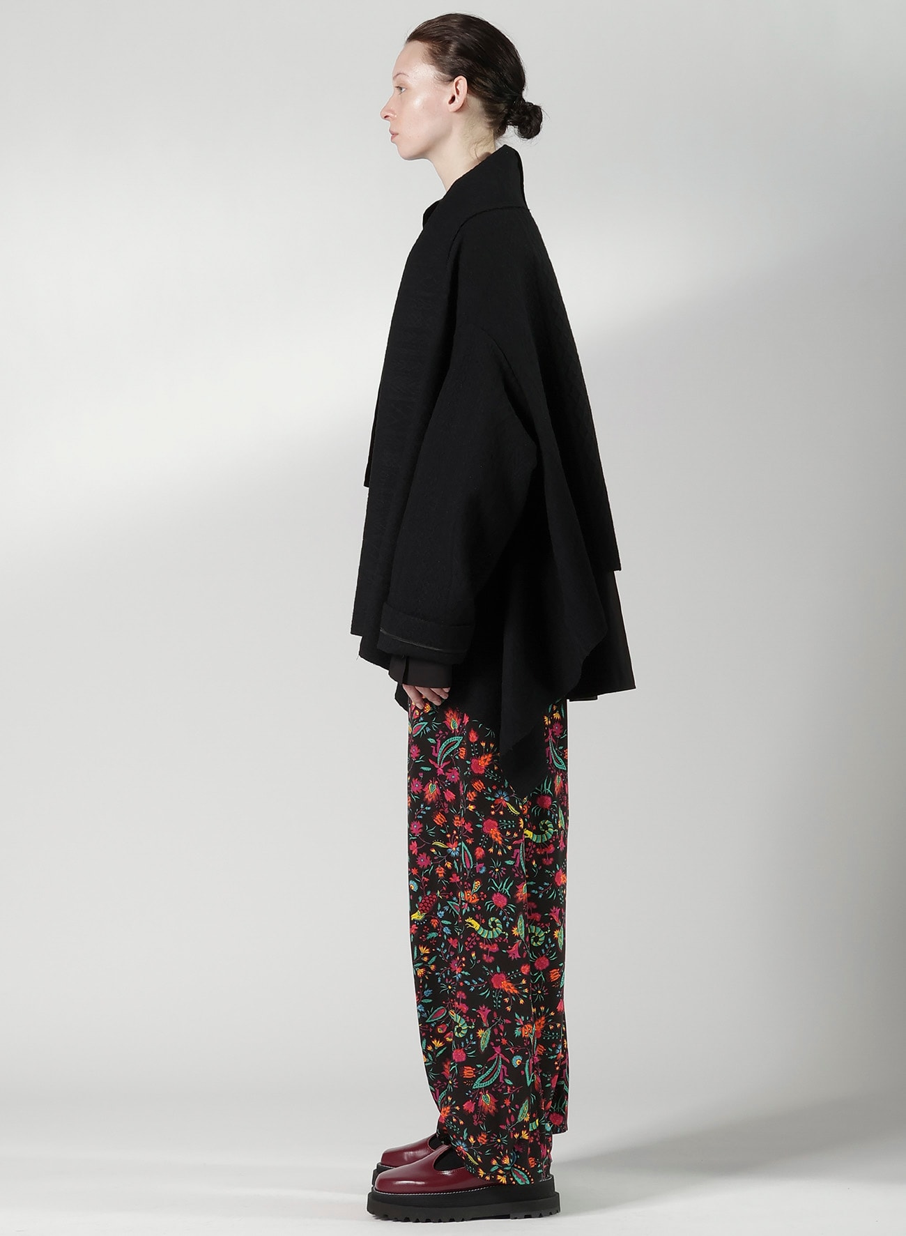 CABLE JQ KNIT SCARF BLOUSON