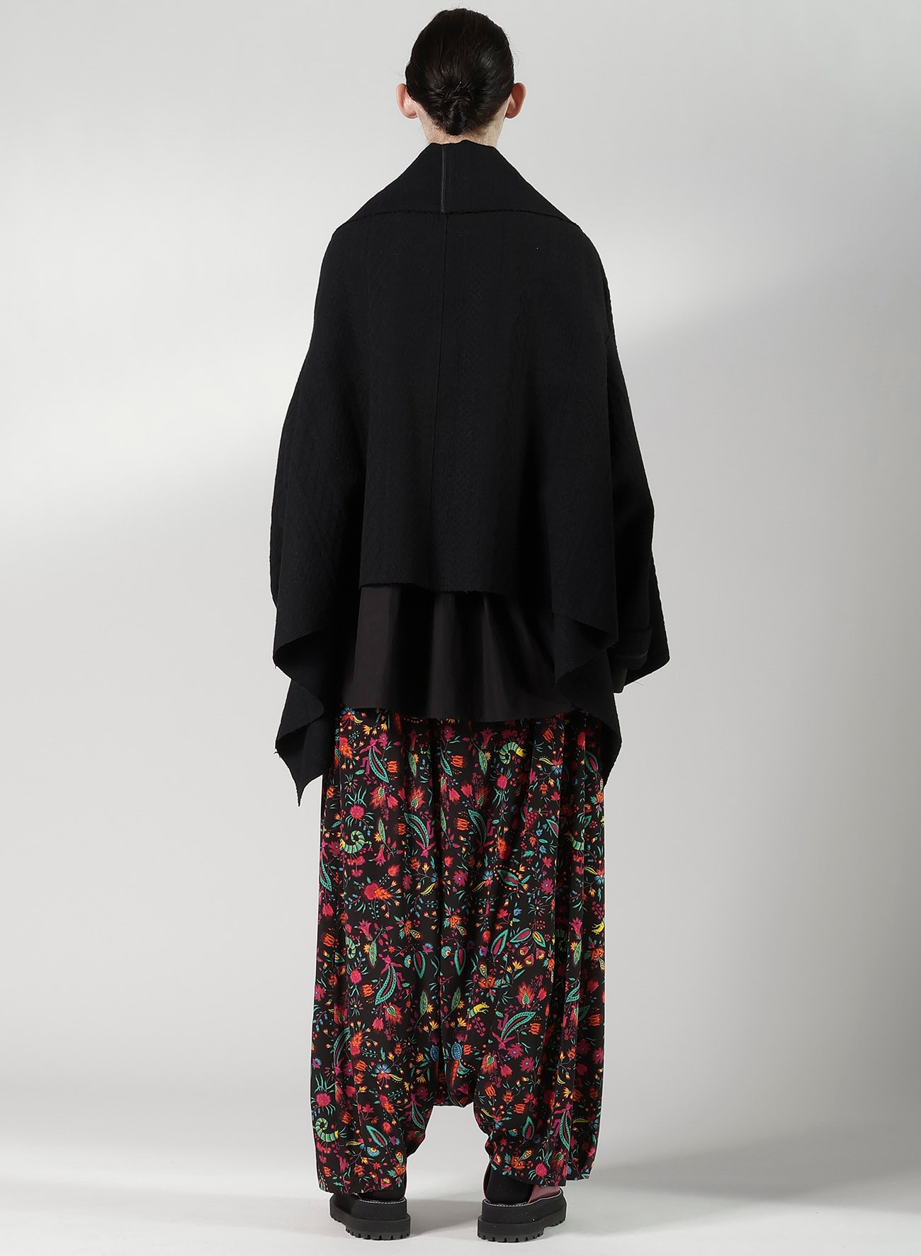 CABLE JQ KNIT SCARF BLOUSON