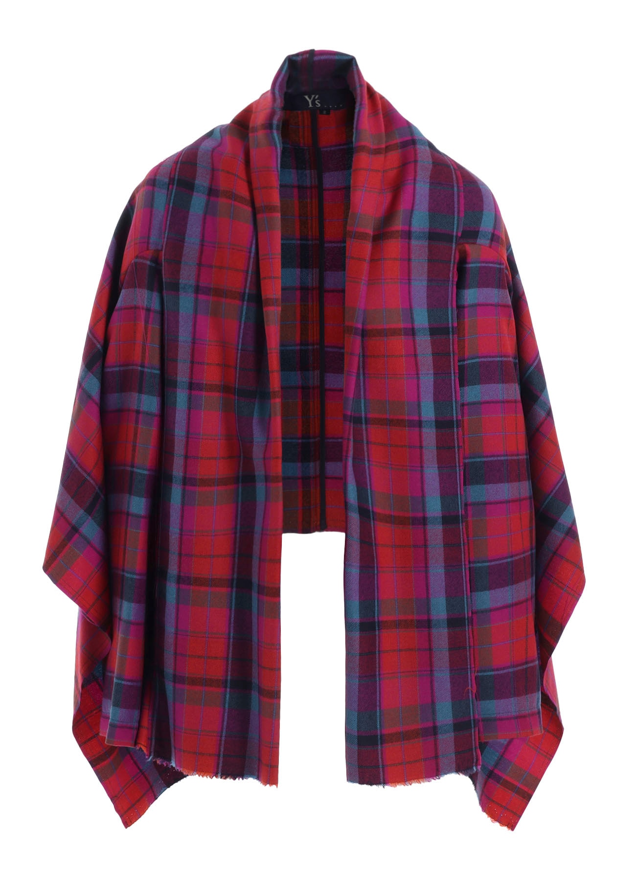 PLAID SCARF BLOUSON