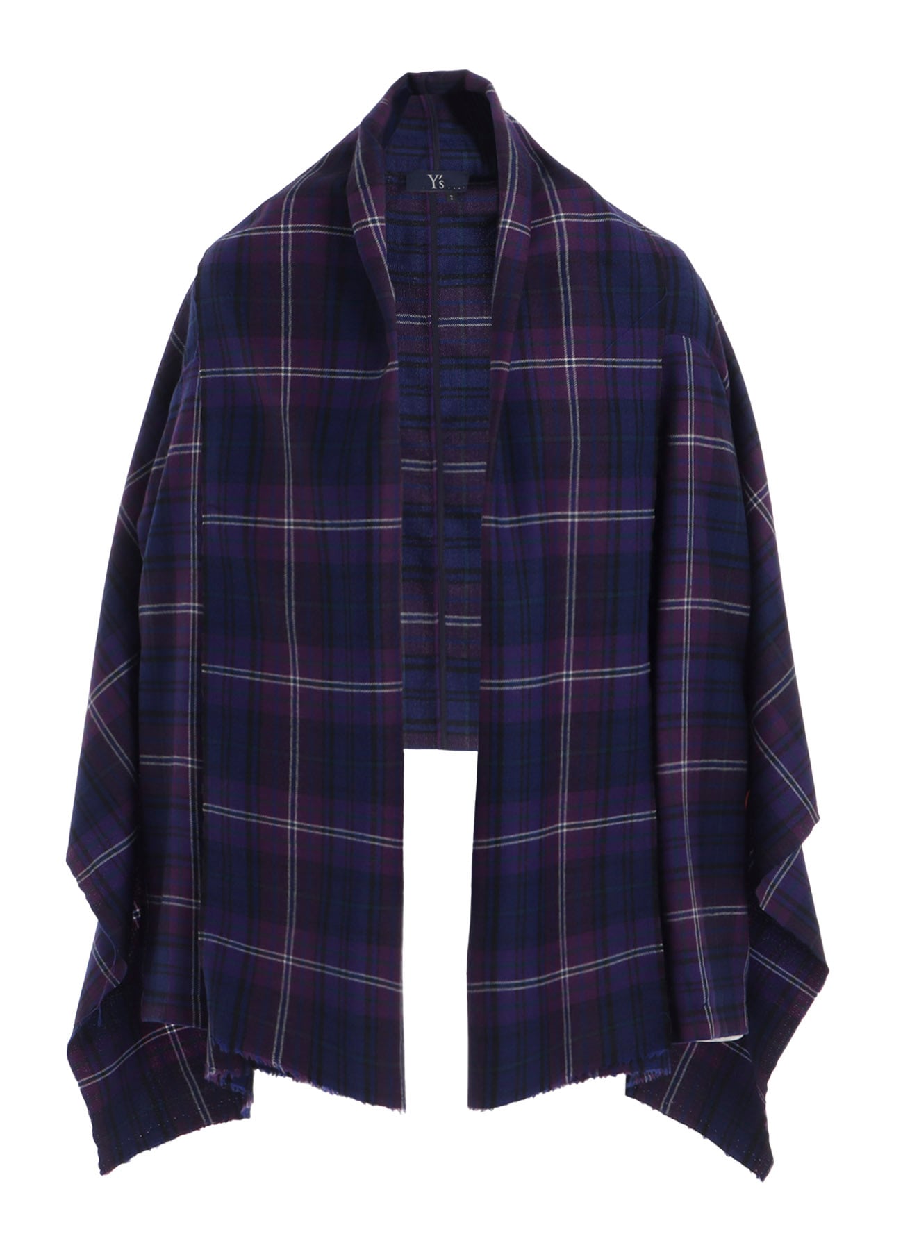 PLAID SCARF BLOUSON