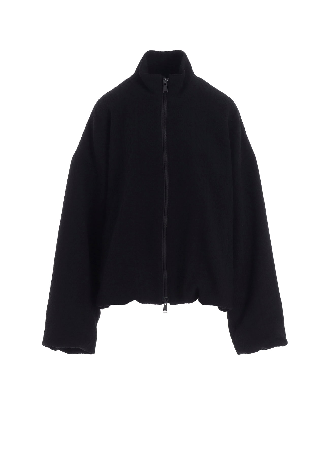 CABLE JQ KNIT STAND COLLAR BLOUSON