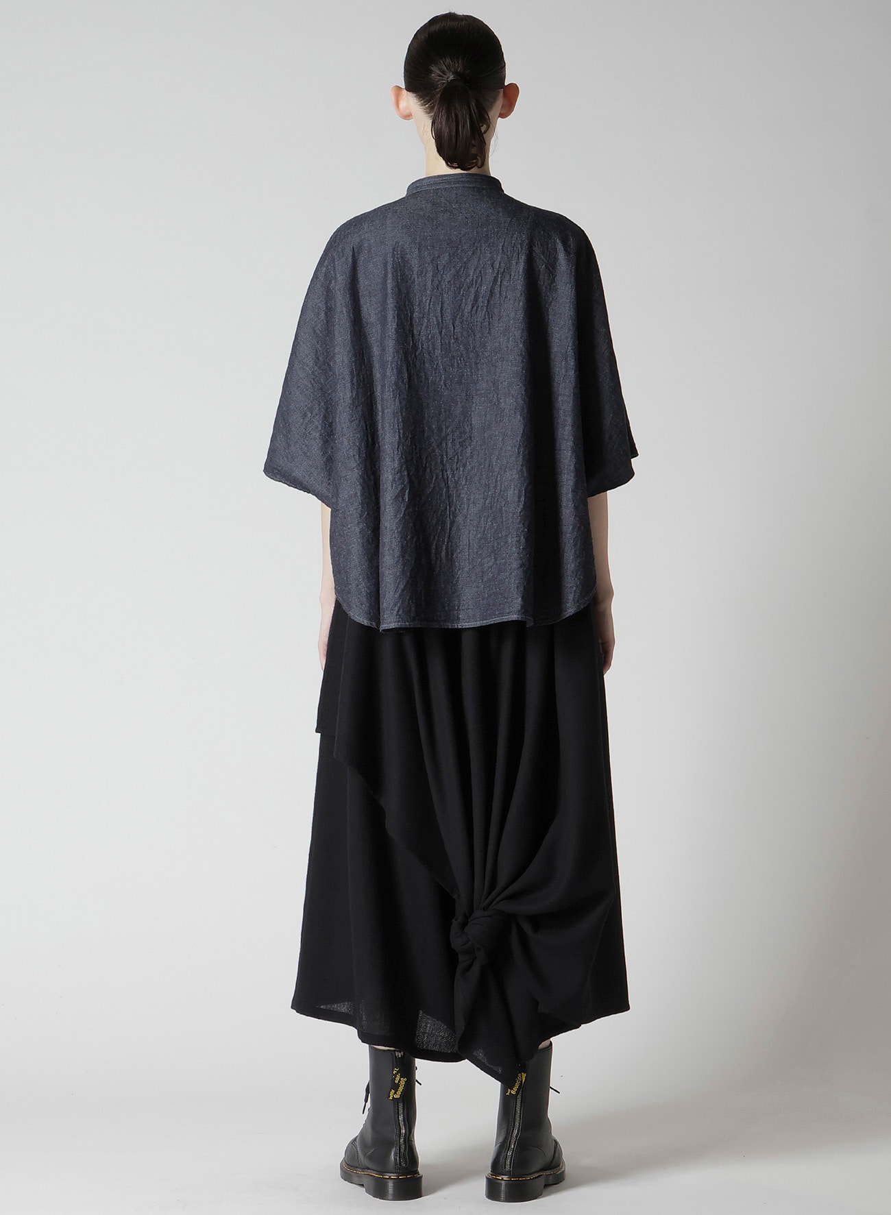 6OZ STAND COLLAR BLOUSE