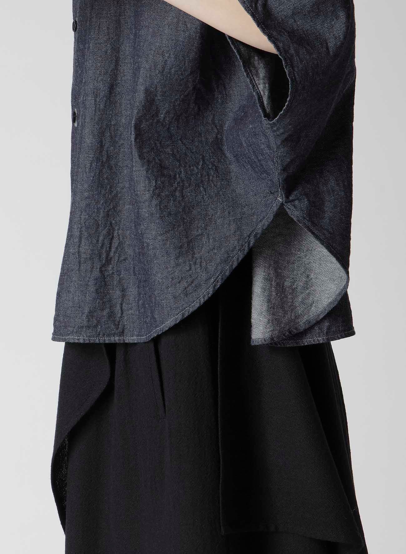 6OZ STAND COLLAR BLOUSE