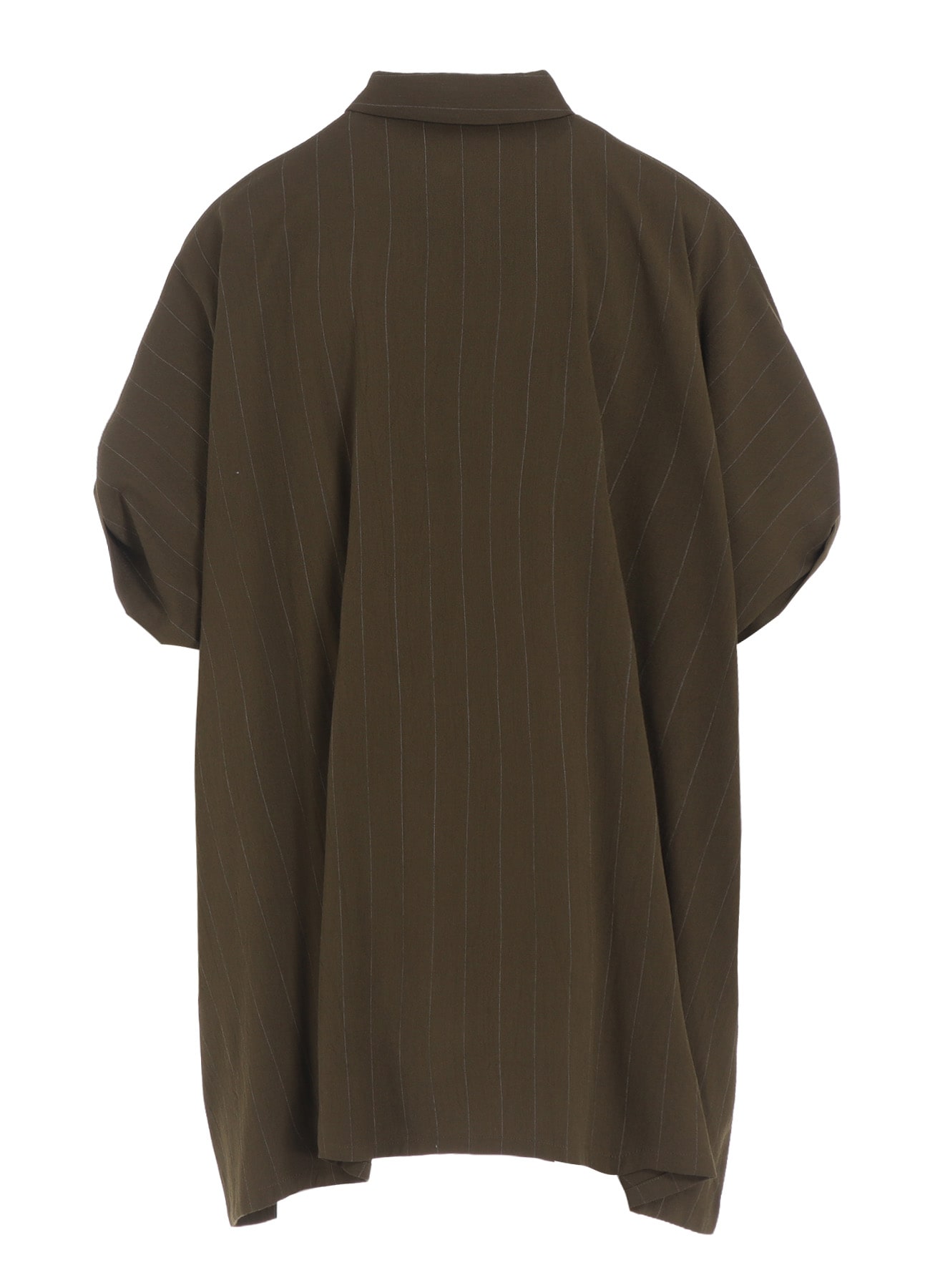 W/RY STRIPE ROLLED SLEEVE BLOUSE