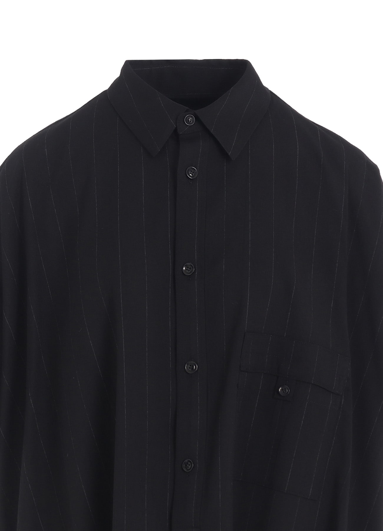 W/RY STRIPE ROLLED SLEEVE BLOUSE