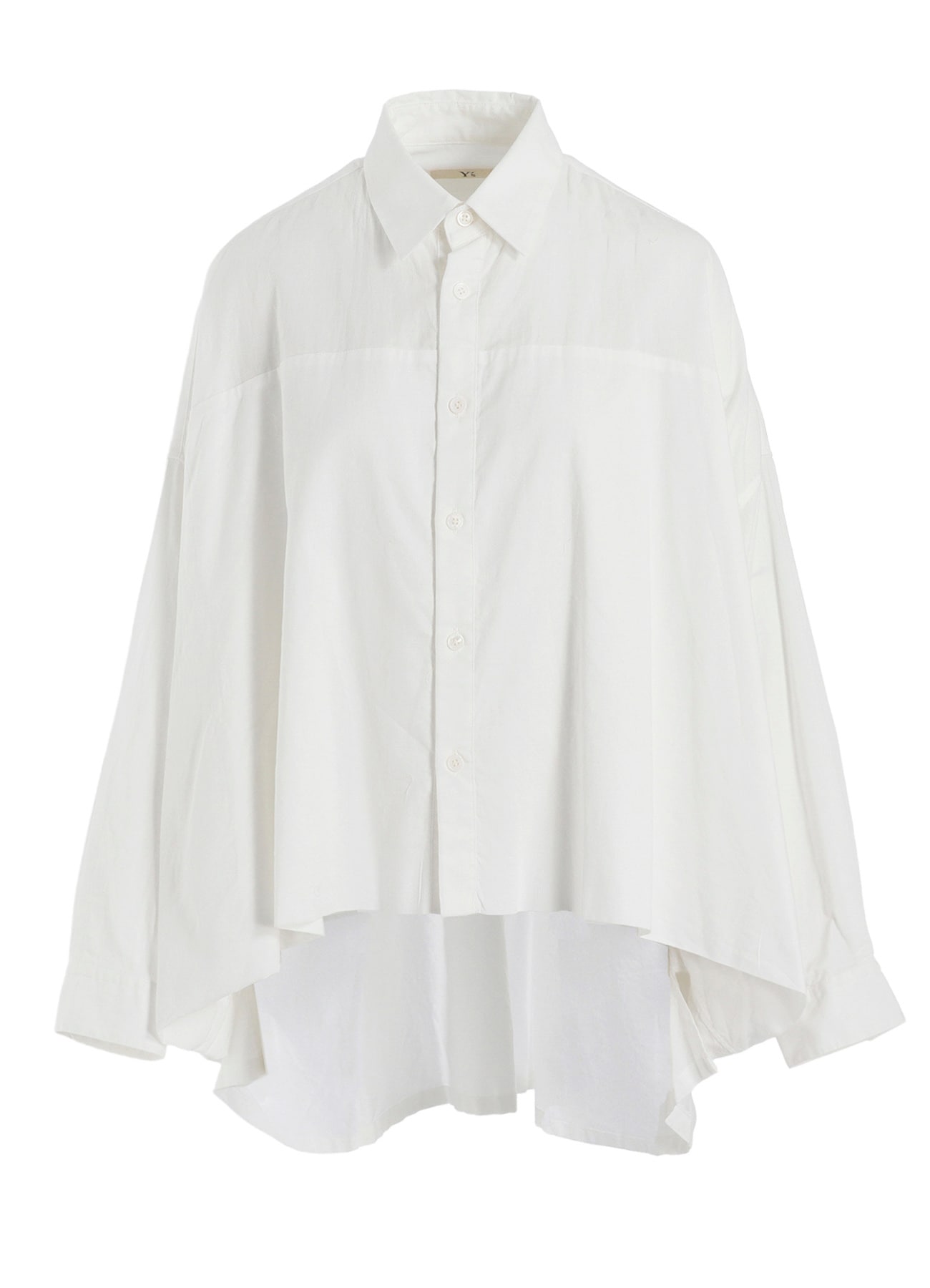 [Y's BORN PRODUCT] THIN COTTON TWILL DOUBLE FRONT BIG BLOUSE