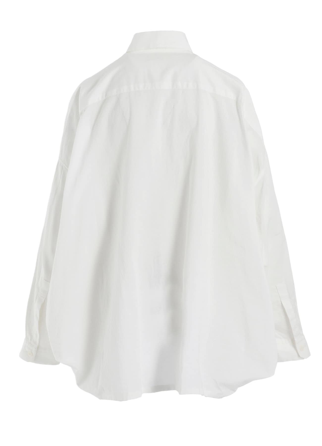 [Y's BORN PRODUCT] THIN COTTON TWILL DOUBLE FRONT BIG BLOUSE