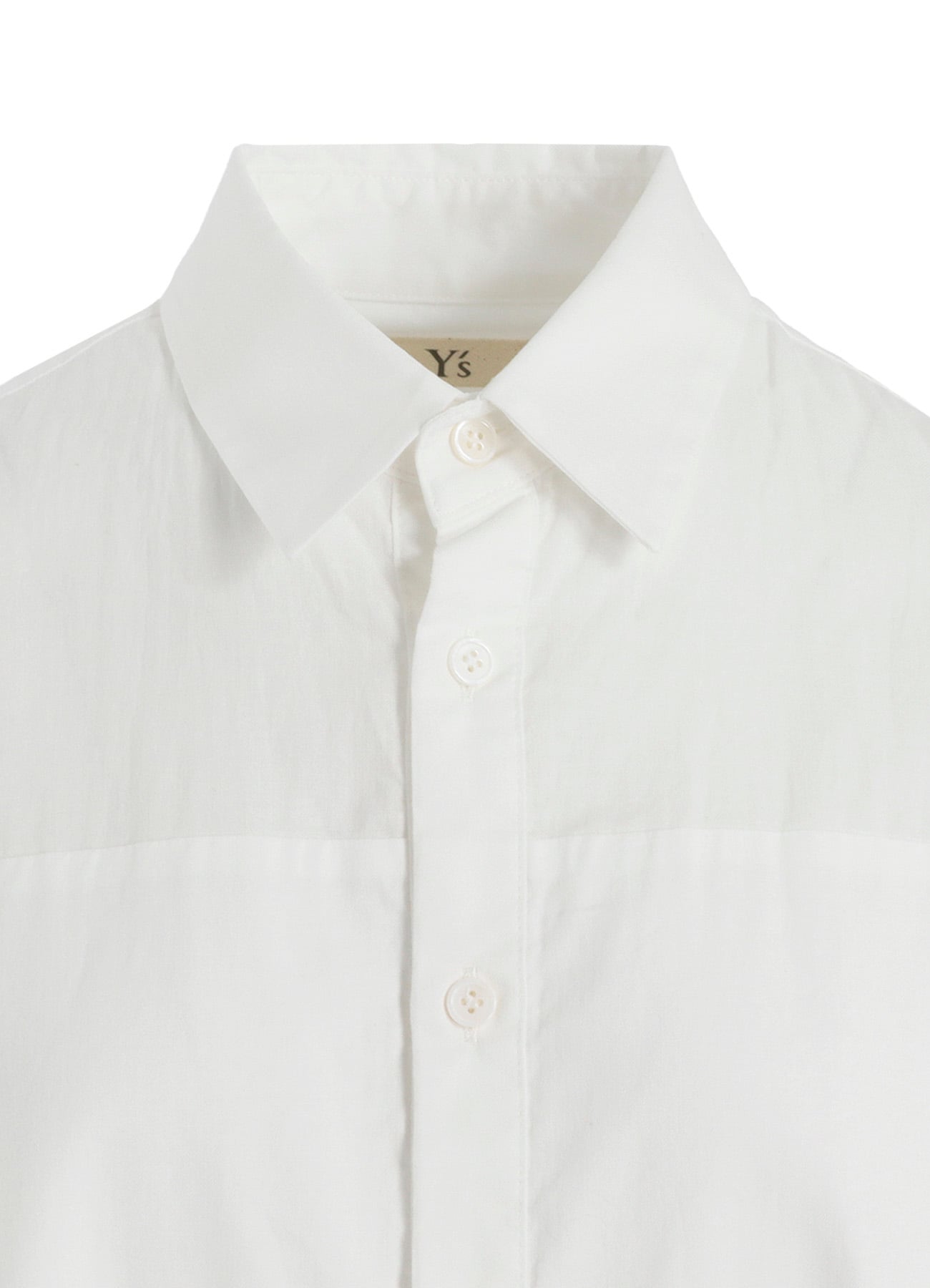 [Y's BORN PRODUCT] THIN COTTON TWILL DOUBLE FRONT BIG BLOUSE