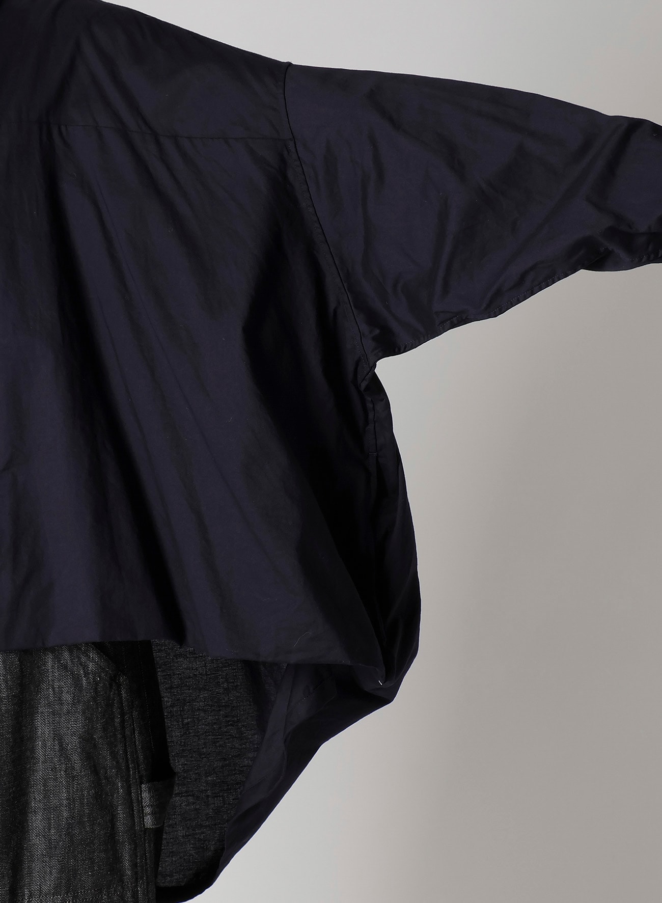 [Y's BORN PRODUCT] THIN COTTON TWILL DOUBLE FRONT BIG BLOUSE
