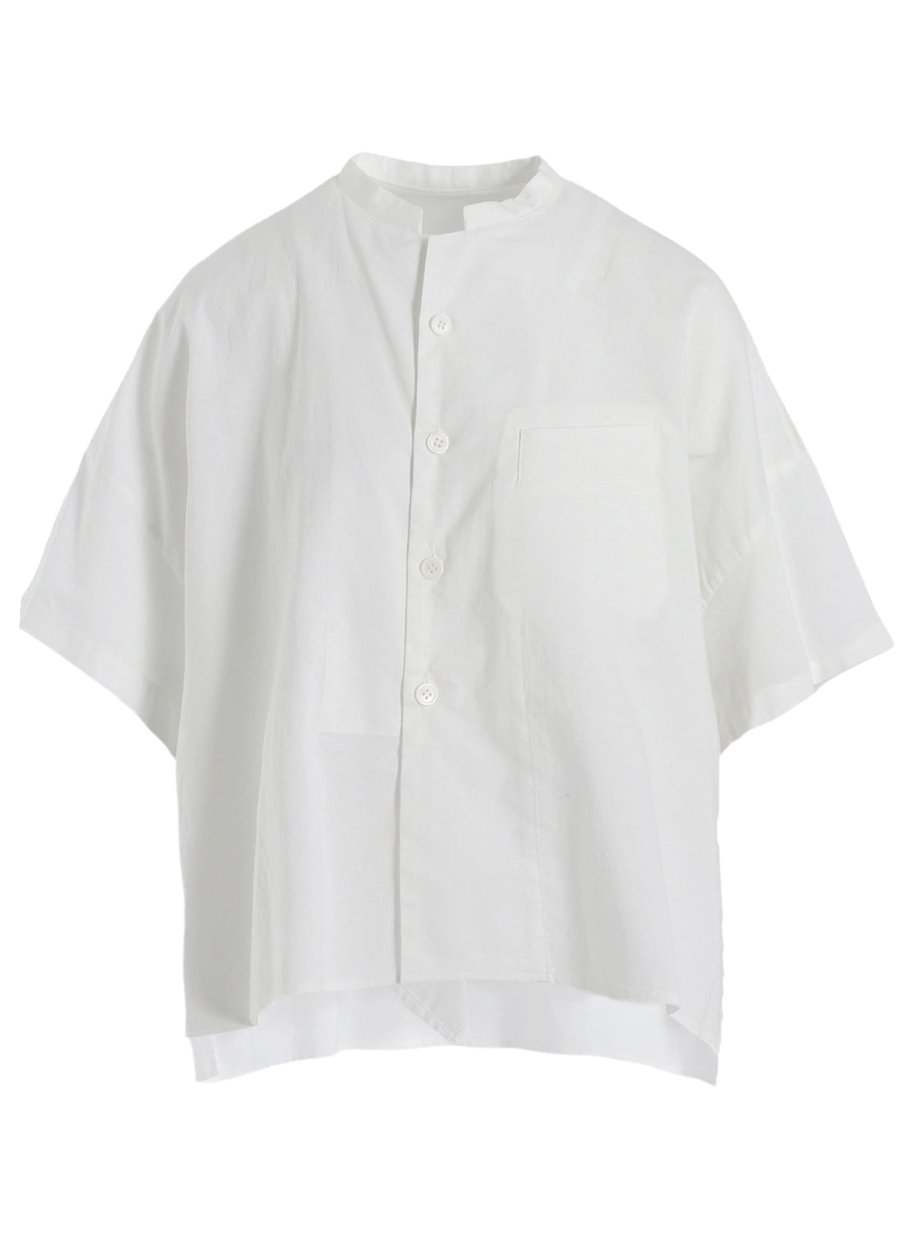 [Y's BORN PRODUCT] THIN COTTON TWILL HALF SLEEVE BOX SHIRT