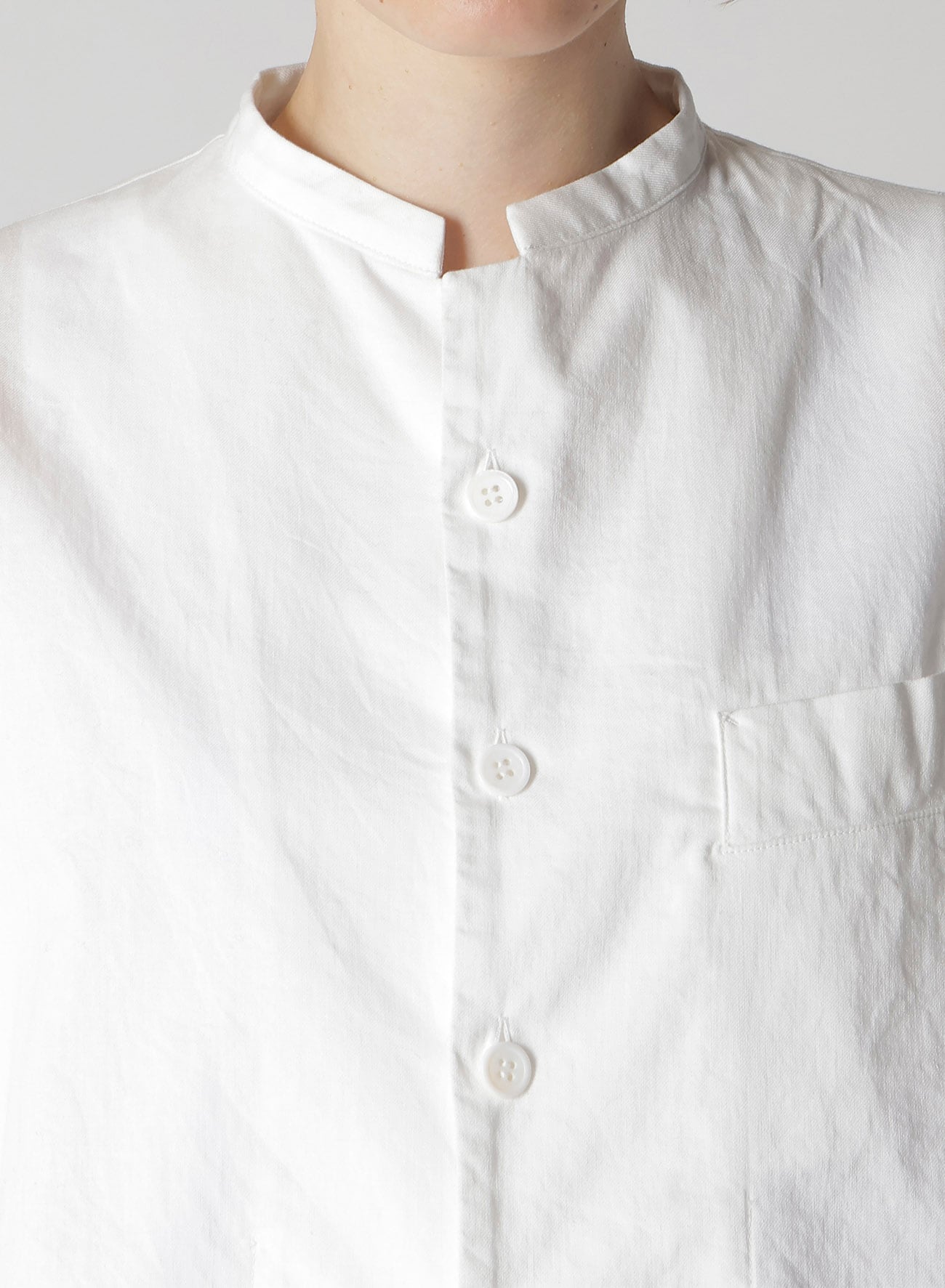 [Y's BORN PRODUCT] THIN COTTON TWILL HALF SLEEVE BOX SHIRT