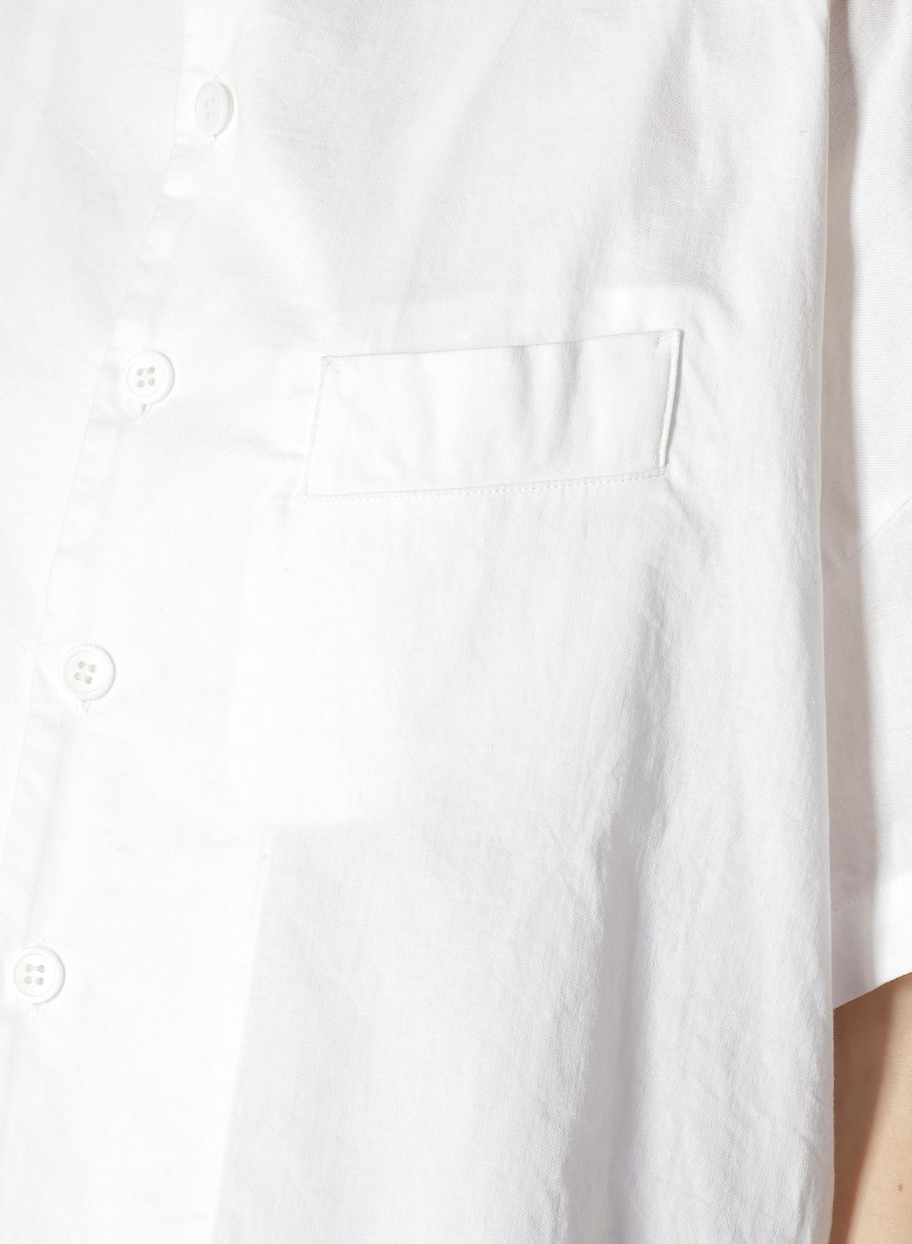 [Y's BORN PRODUCT] THIN COTTON TWILL HALF SLEEVE BOX SHIRT