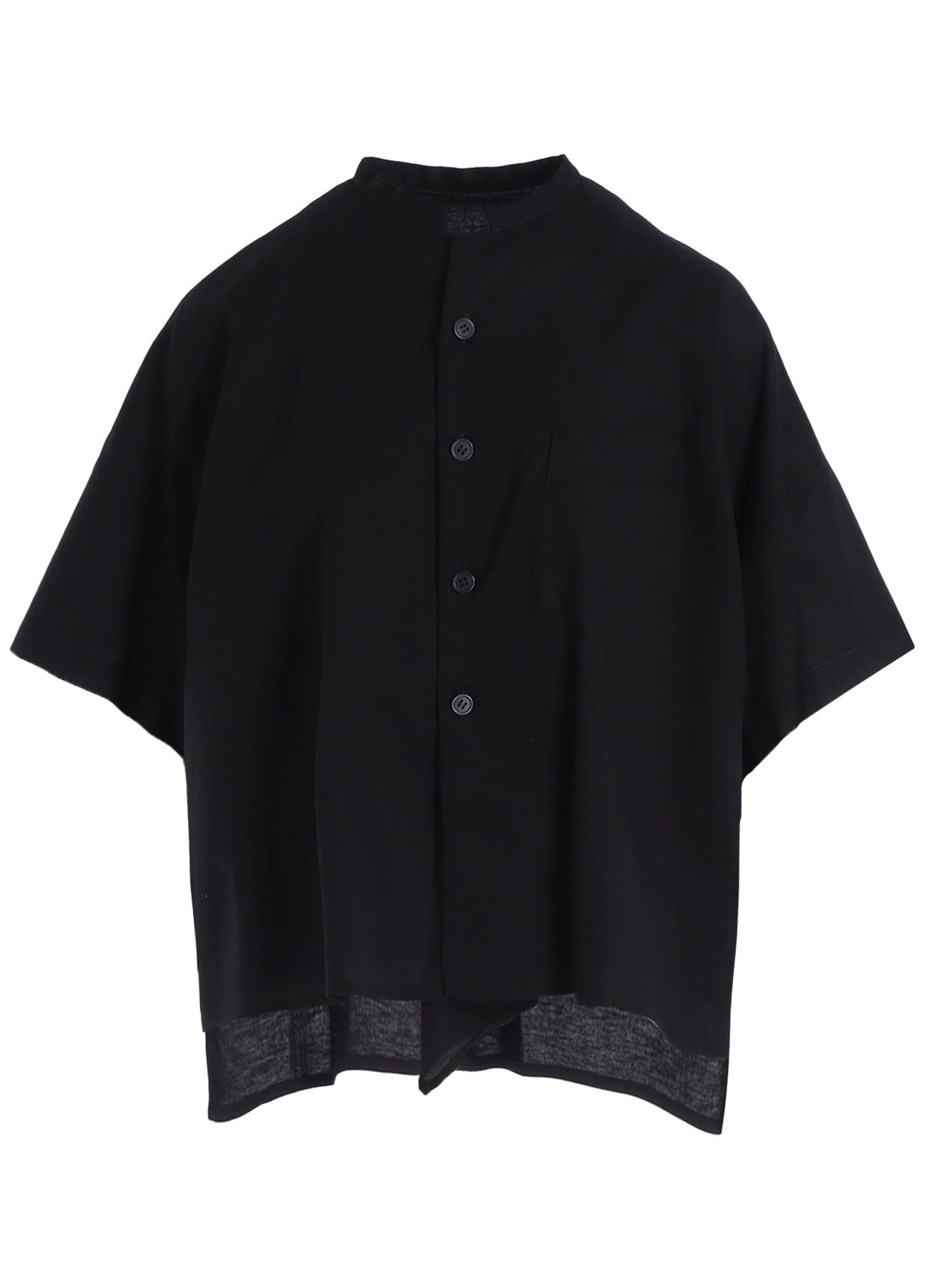 [Y's BORN PRODUCT] THIN COTTON TWILL HALF SLEEVE BOX SHIRT