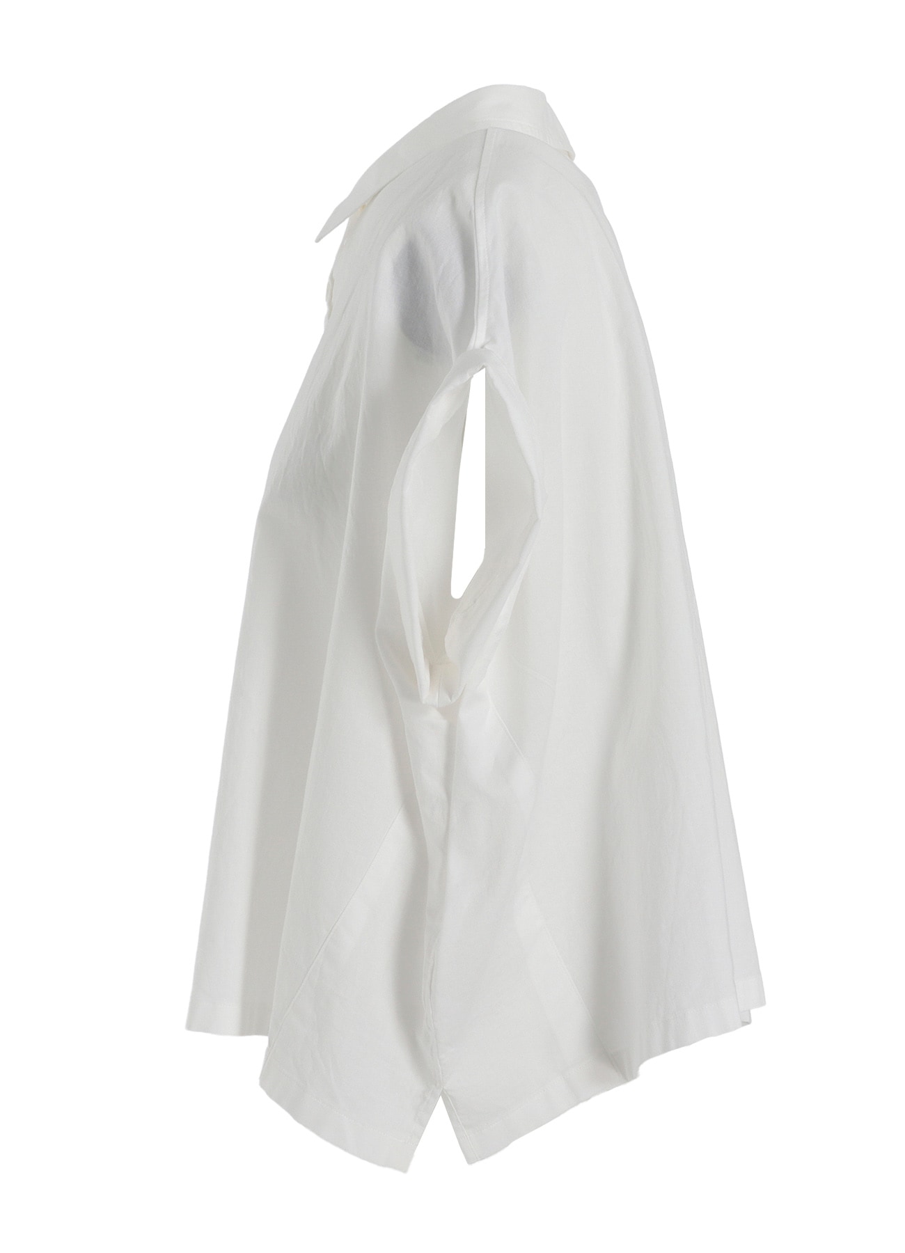 [Y's BORN PRODUCT] THIN COTTON TWILL SHORT SLEEVE BLOUSE