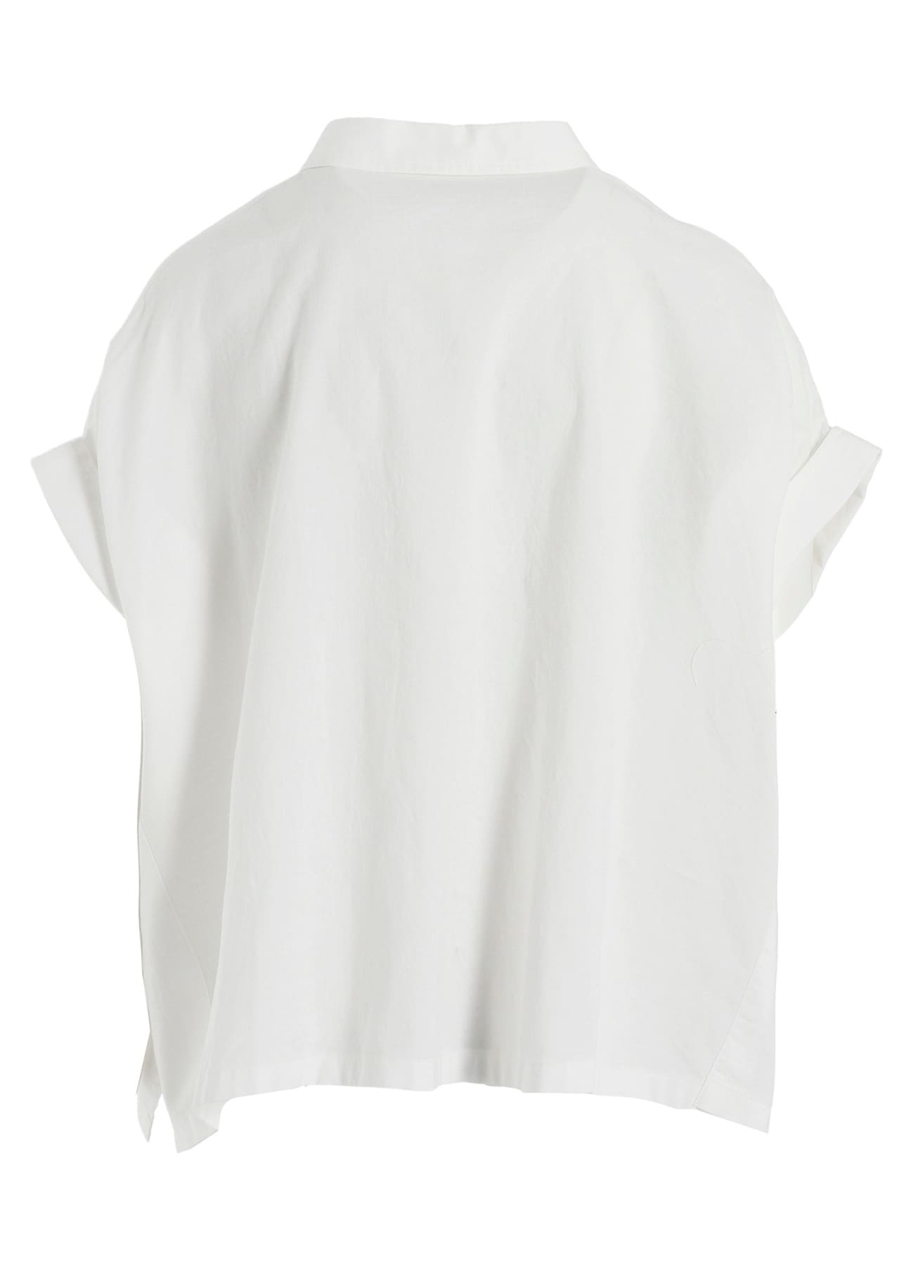 [Y's BORN PRODUCT] THIN COTTON TWILL SHORT SLEEVE BLOUSE