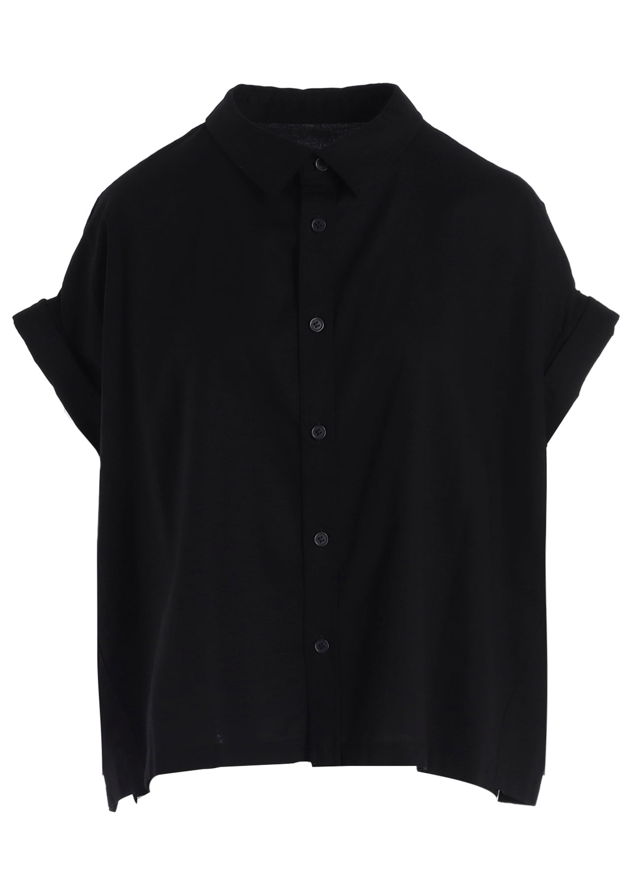 [Y's BORN PRODUCT] THIN COTTON TWILL SHORT SLEEVE BLOUSE