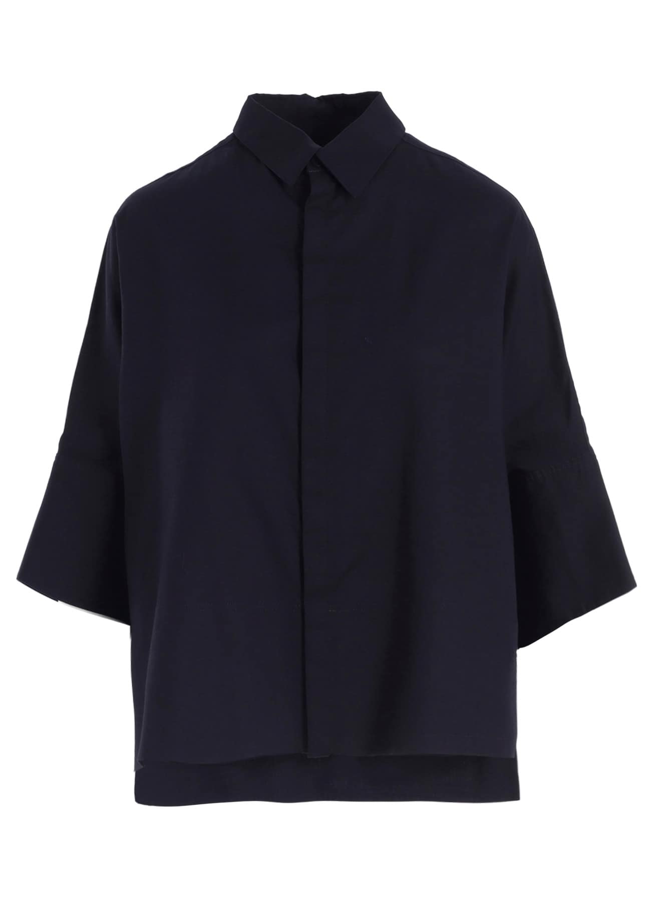 [Y's BORN PRODUCT] THIN COTTON TWILL WIDE CUFFS SHIRT