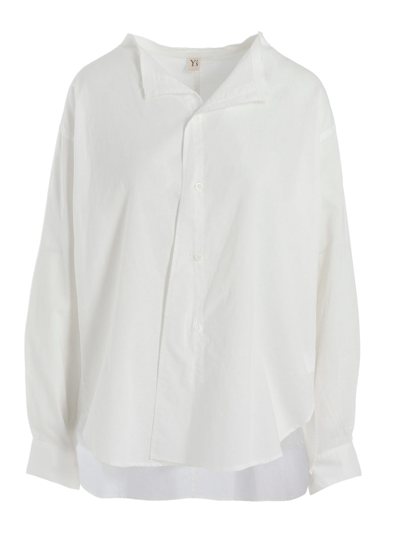 Y's BORN PRODUCT] THIN COTTON TWILL FRINGE COLLAR BLOUSE(XS