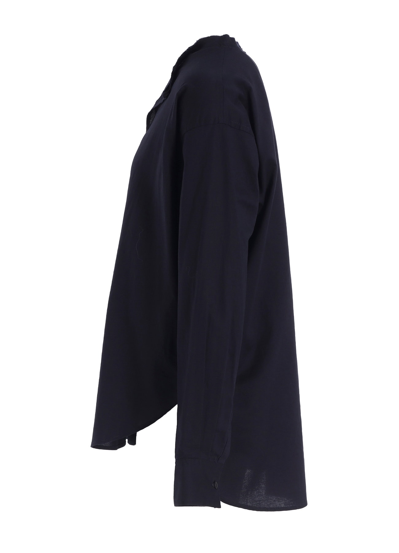 [Y's BORN PRODUCT] THIN COTTON TWILL FRINGE COLLAR BLOUSE