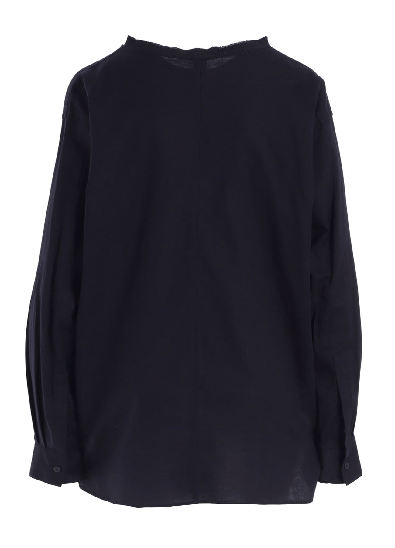 [Y's BORN PRODUCT] THIN COTTON TWILL FRINGE COLLAR BLOUSE