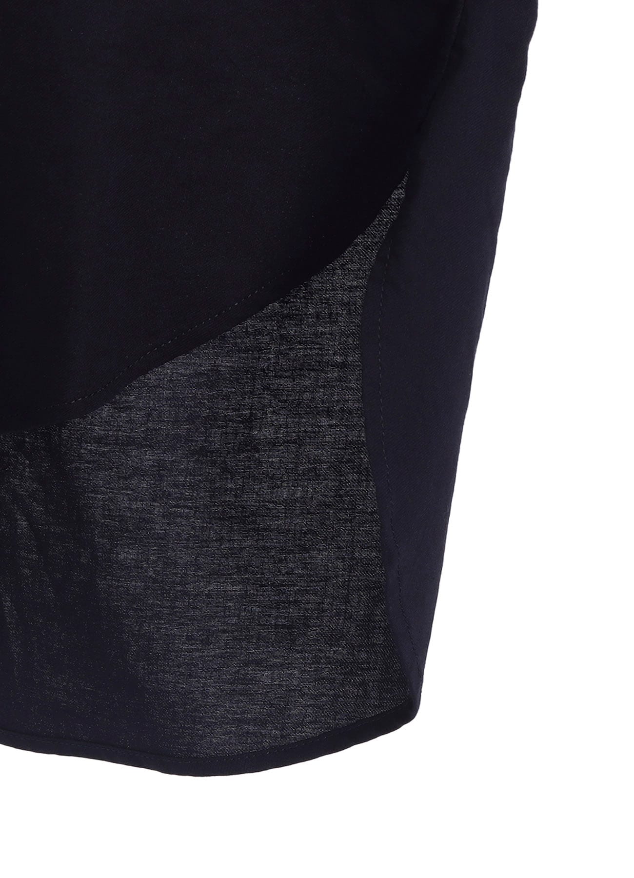 [Y's BORN PRODUCT] THIN COTTON TWILL FRINGE COLLAR BLOUSE