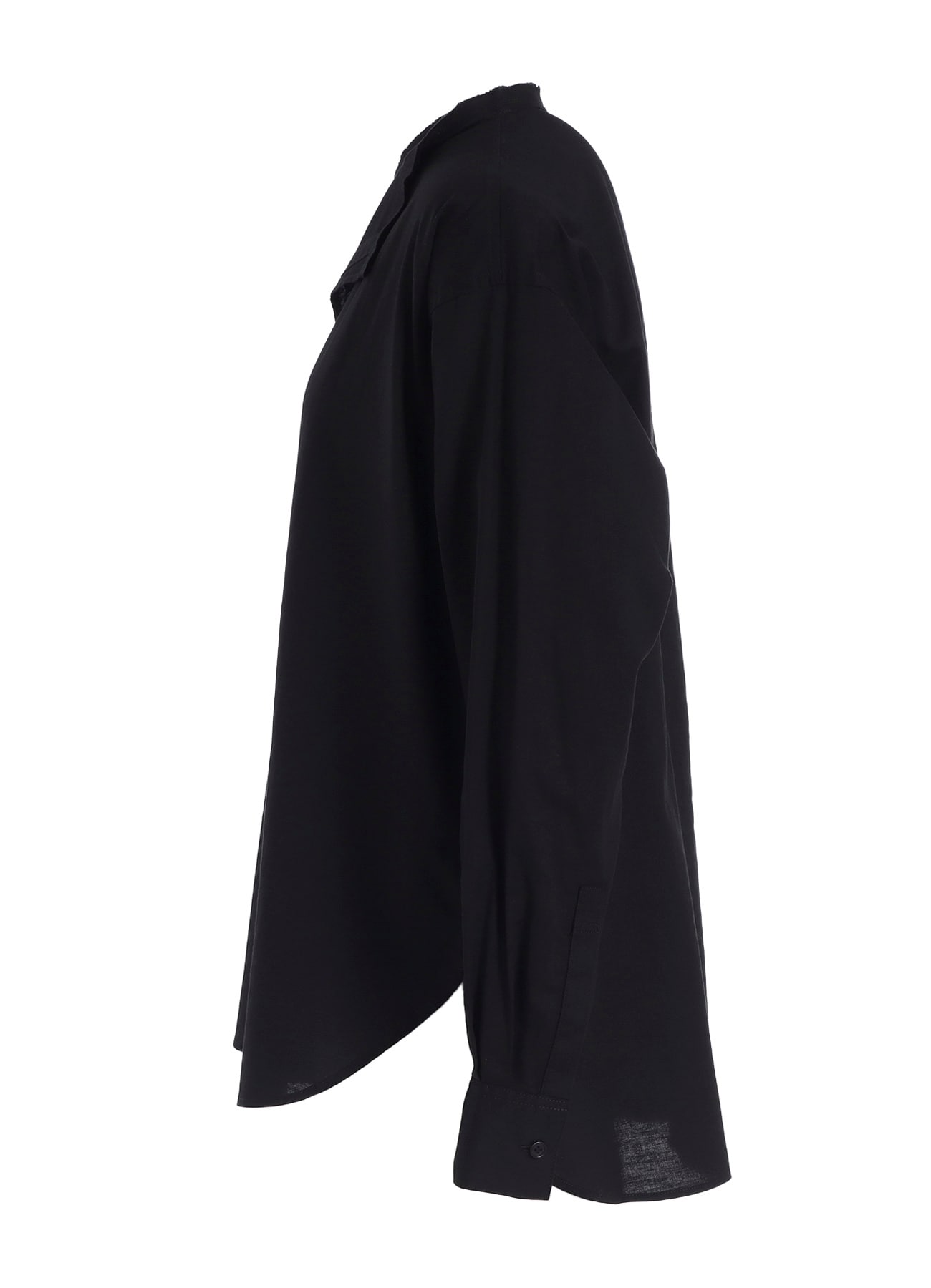 [Y's BORN PRODUCT] THIN COTTON TWILL FRINGE COLLAR BLOUSE