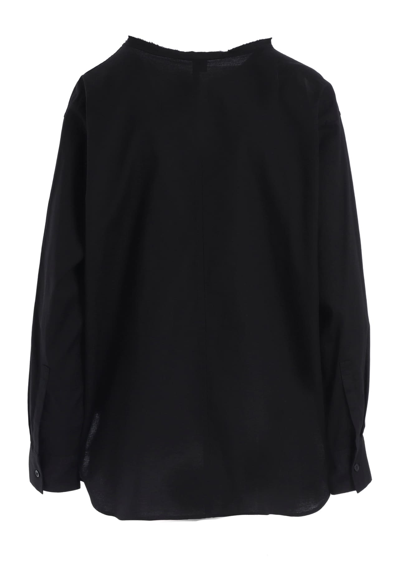 [Y's BORN PRODUCT] THIN COTTON TWILL FRINGE COLLAR BLOUSE