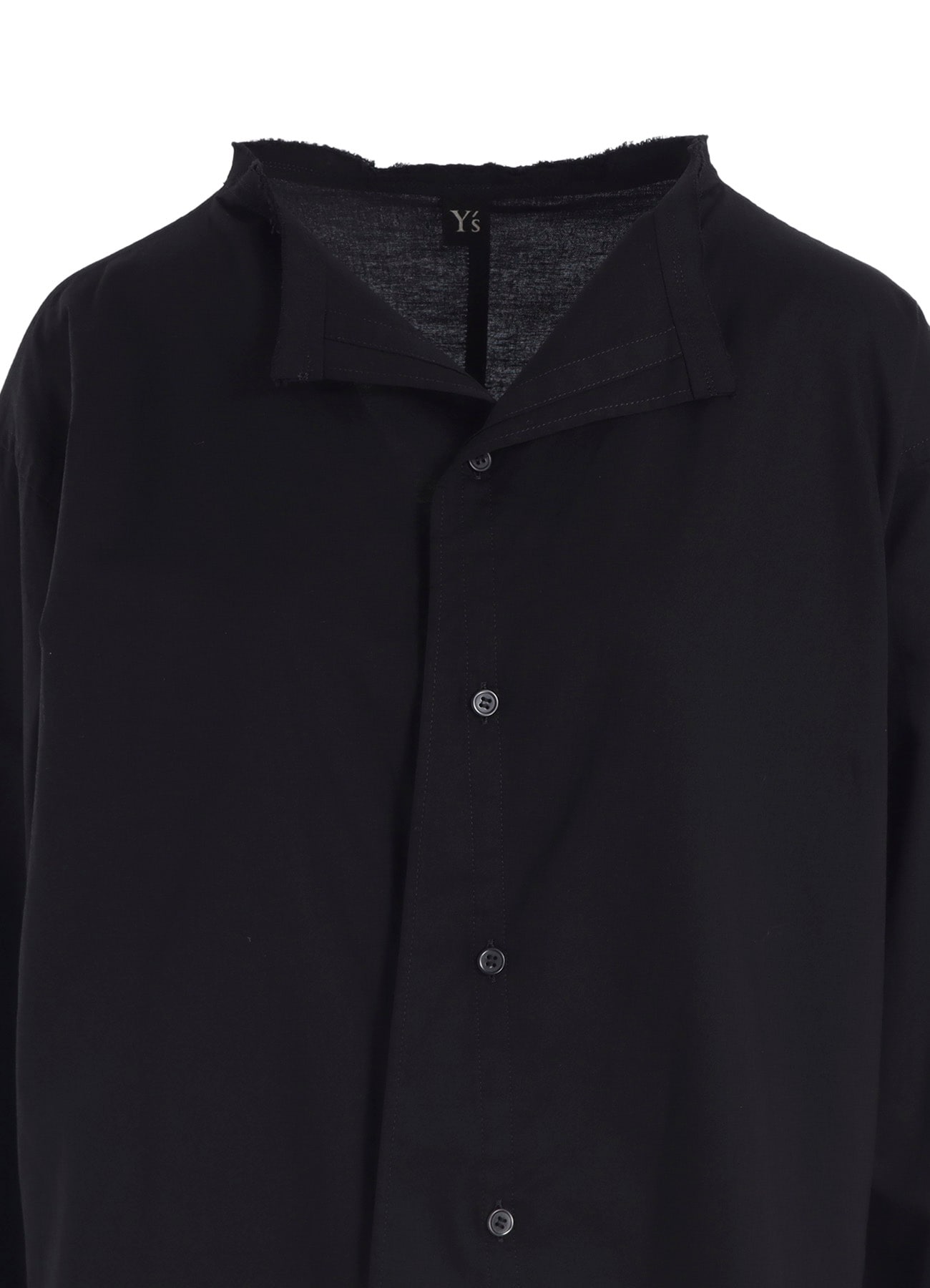 [Y's BORN PRODUCT] THIN COTTON TWILL FRINGE COLLAR BLOUSE