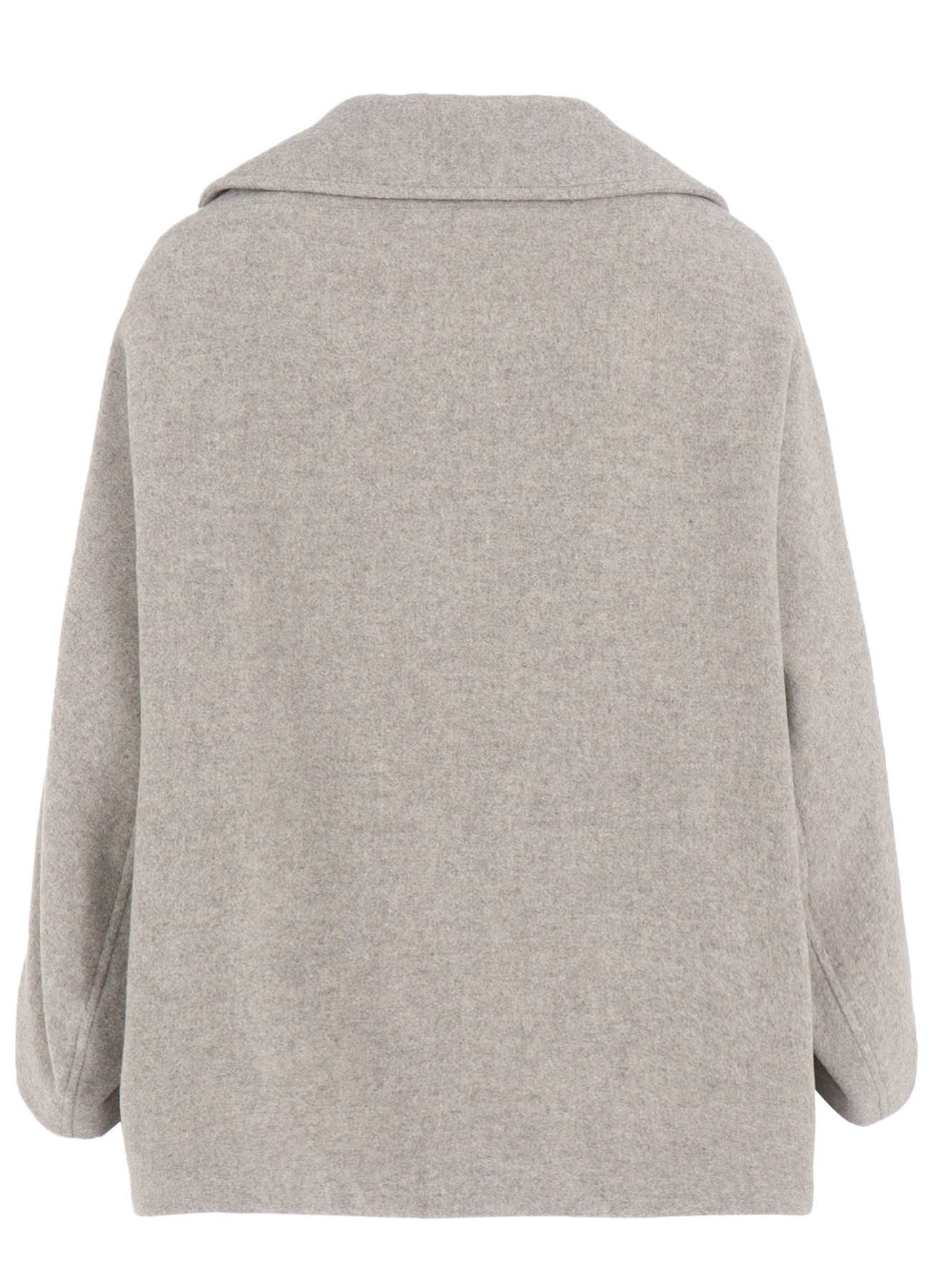 AIRY MOSSER IRREGULAR SLEEVE SHORT COAT