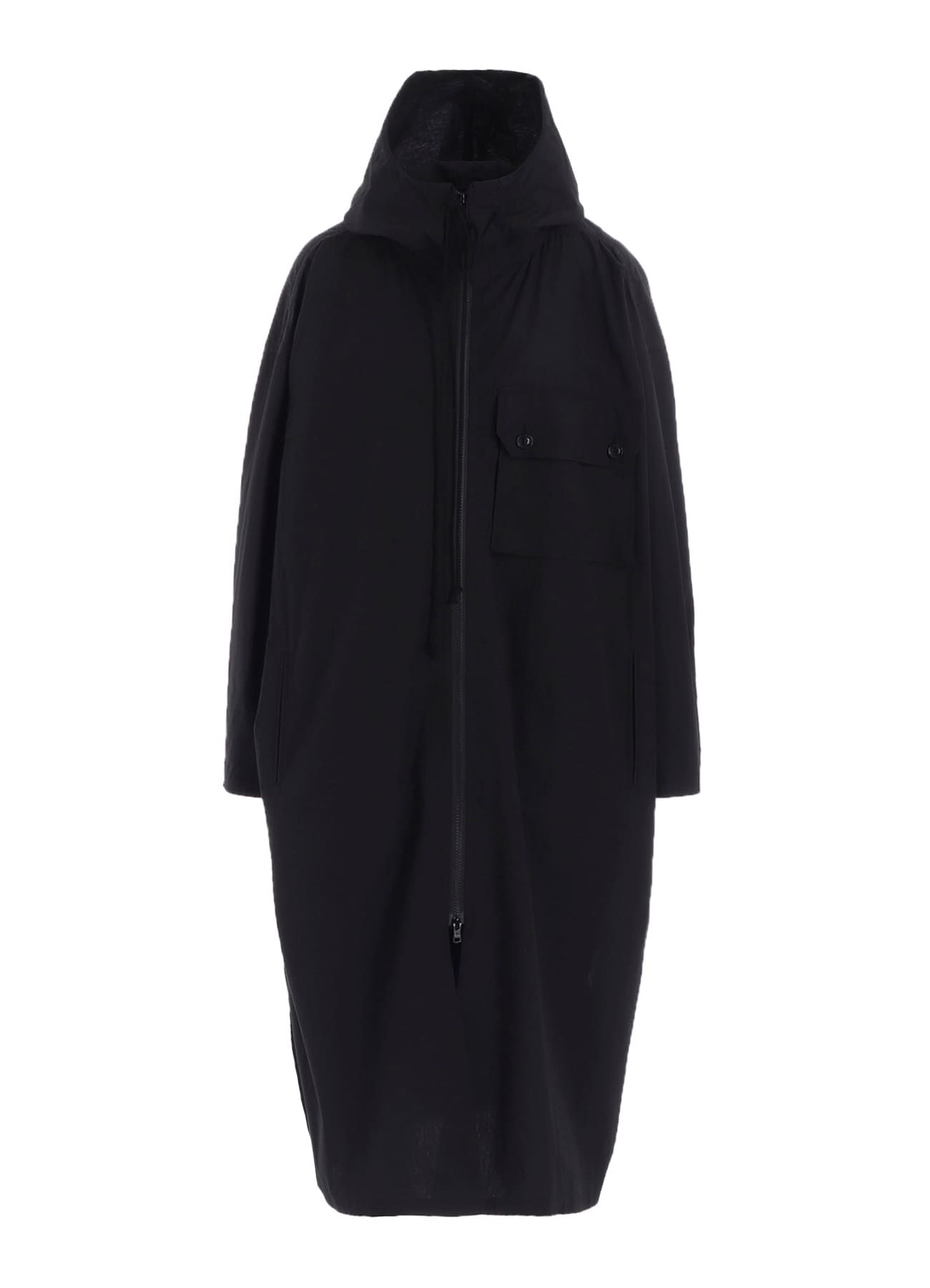 COTTON/LINEN BROADCLOTH HOODIE COAT D
