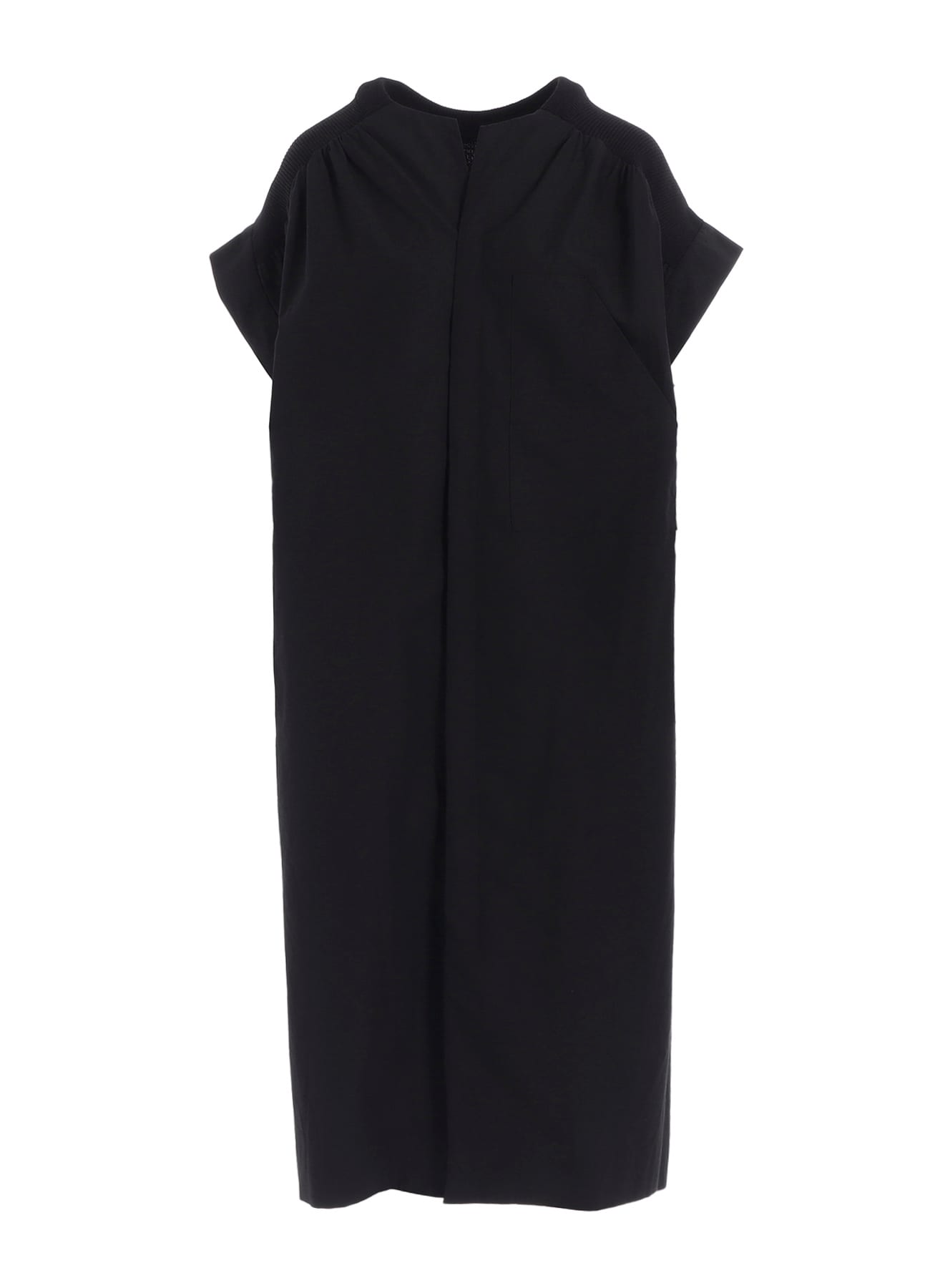 COTTON/LINEN RIB FLY OPEN DRESS