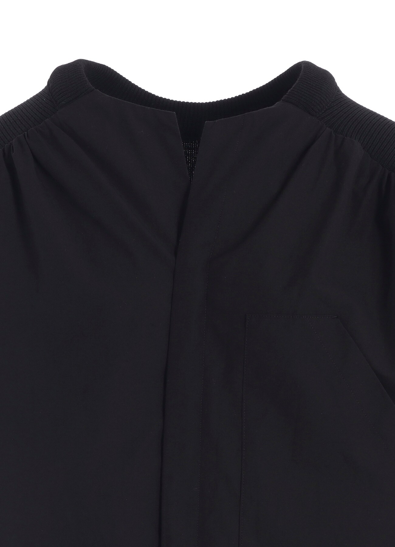 COTTON/LINEN RIB FLY OPEN DRESS