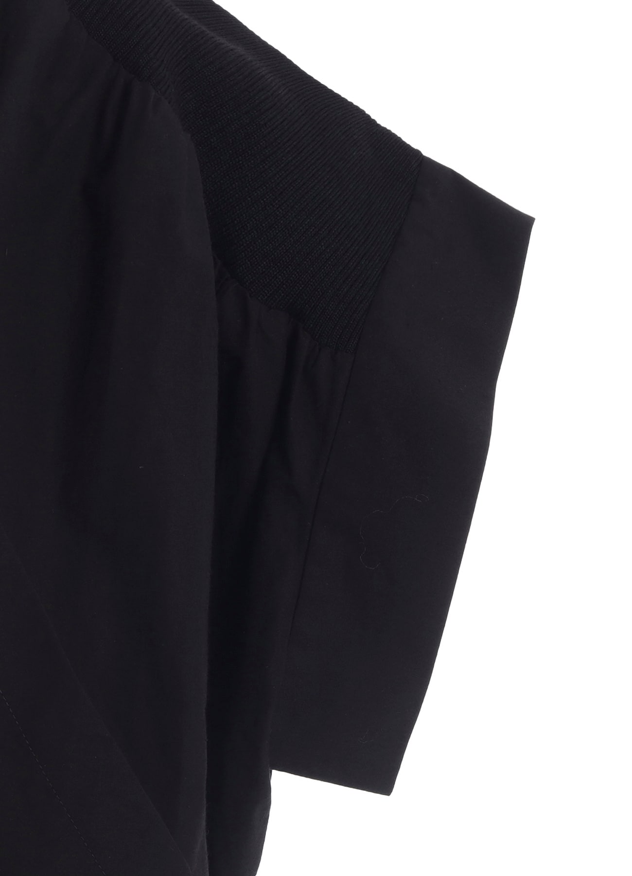 COTTON/LINEN RIB FLY OPEN DRESS
