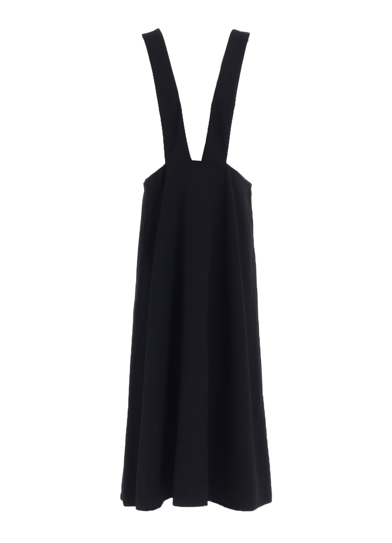 WOOL GABARDINE LONG FLARE DRAPE DRESS
